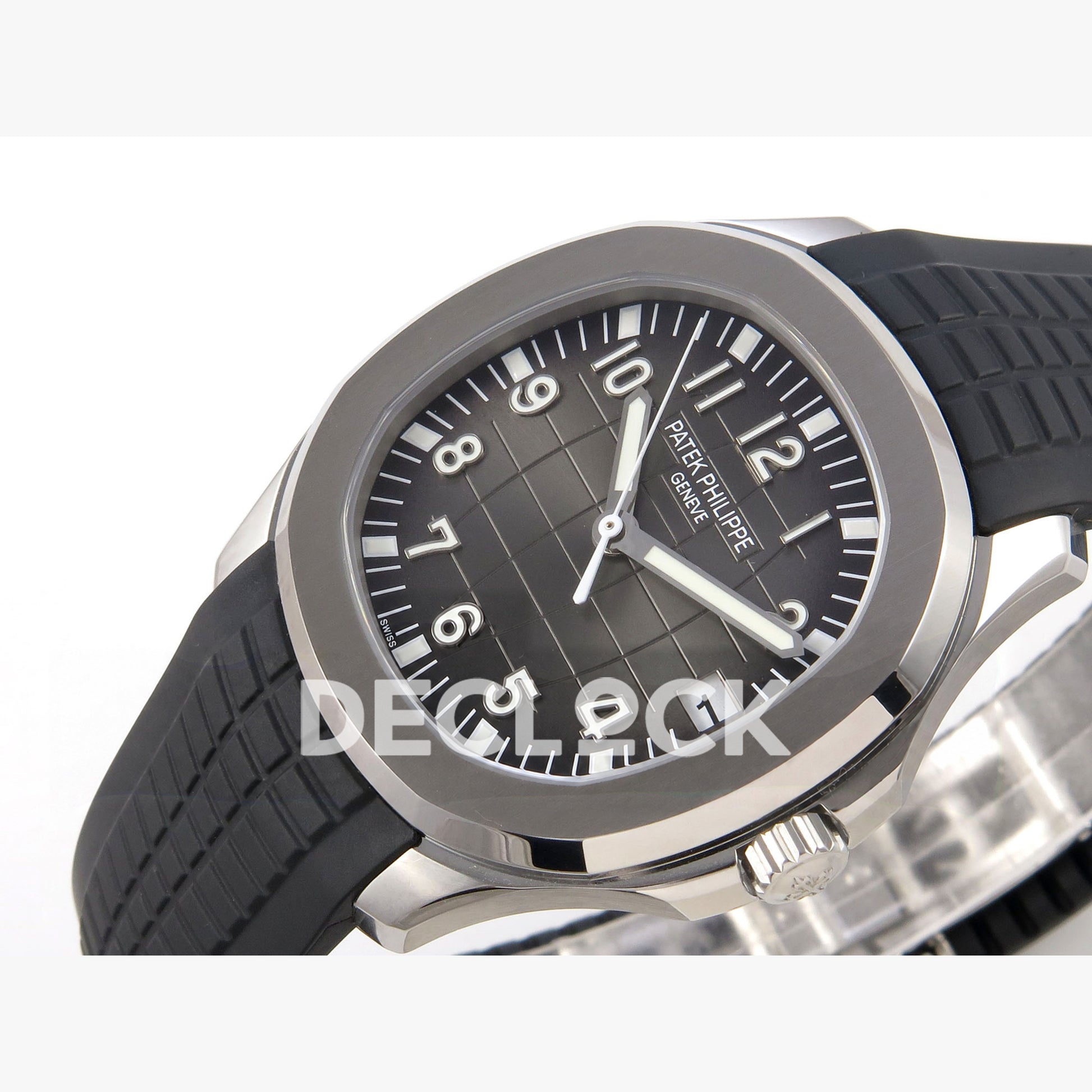 Patek Philippe Aquanaut 5167 SS DDF Gray Dial on Black Rubber Strap DBP330 Super Clone