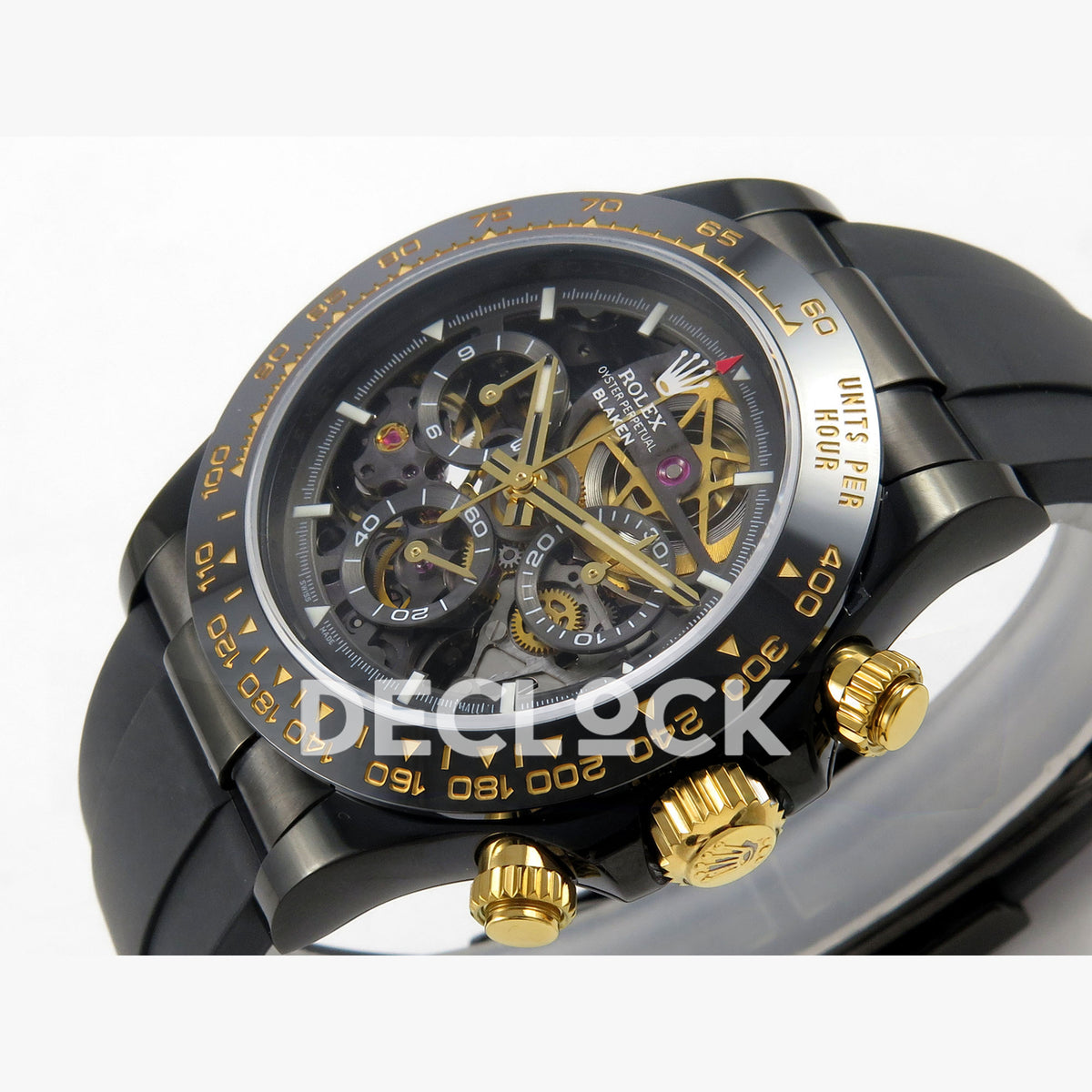 Rolex Daytona Blacken Ceramic Custom PVD SONIC Black Rubber SA4130