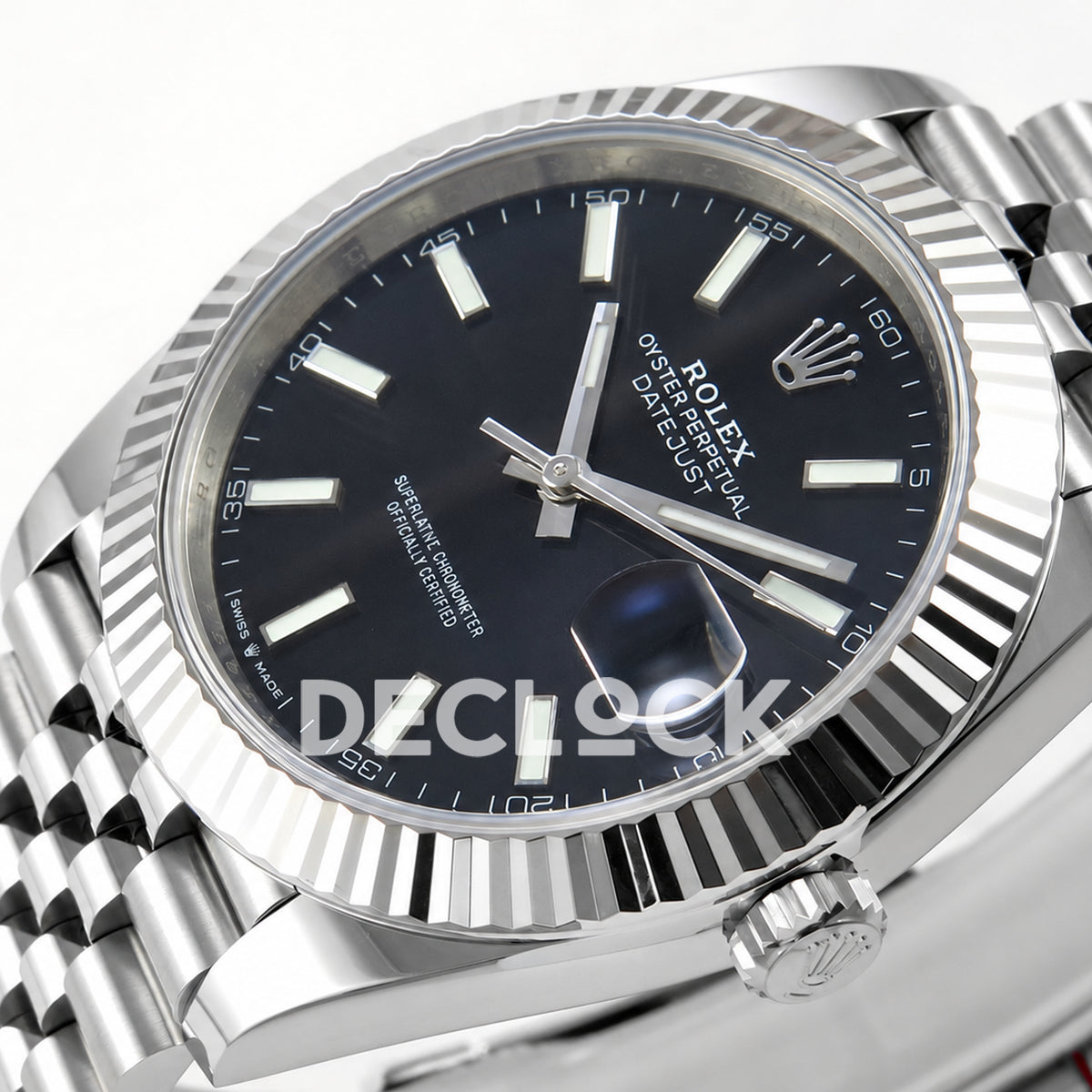 Rolex Datejust 41 126334 Black Stick Dial Jubilee ERF JH3235 Free Sprung