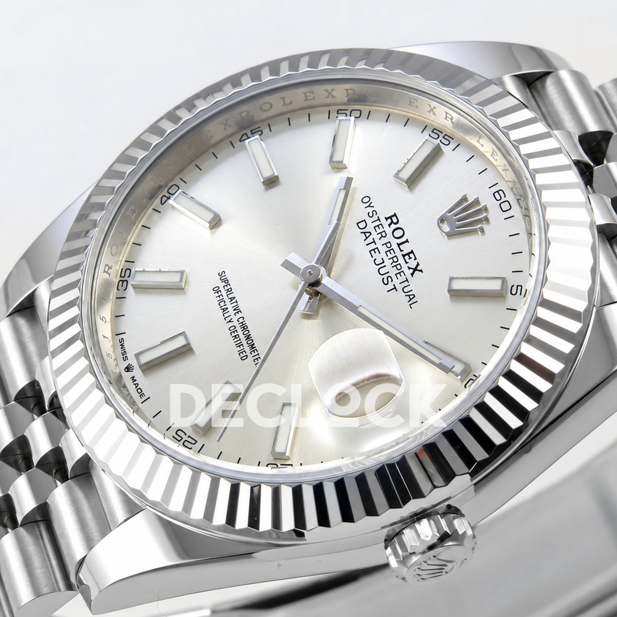 Rolex Datejust 41 126334 Silver Stick Dial Jubilee Clean Plus JH3235 Free Sprung