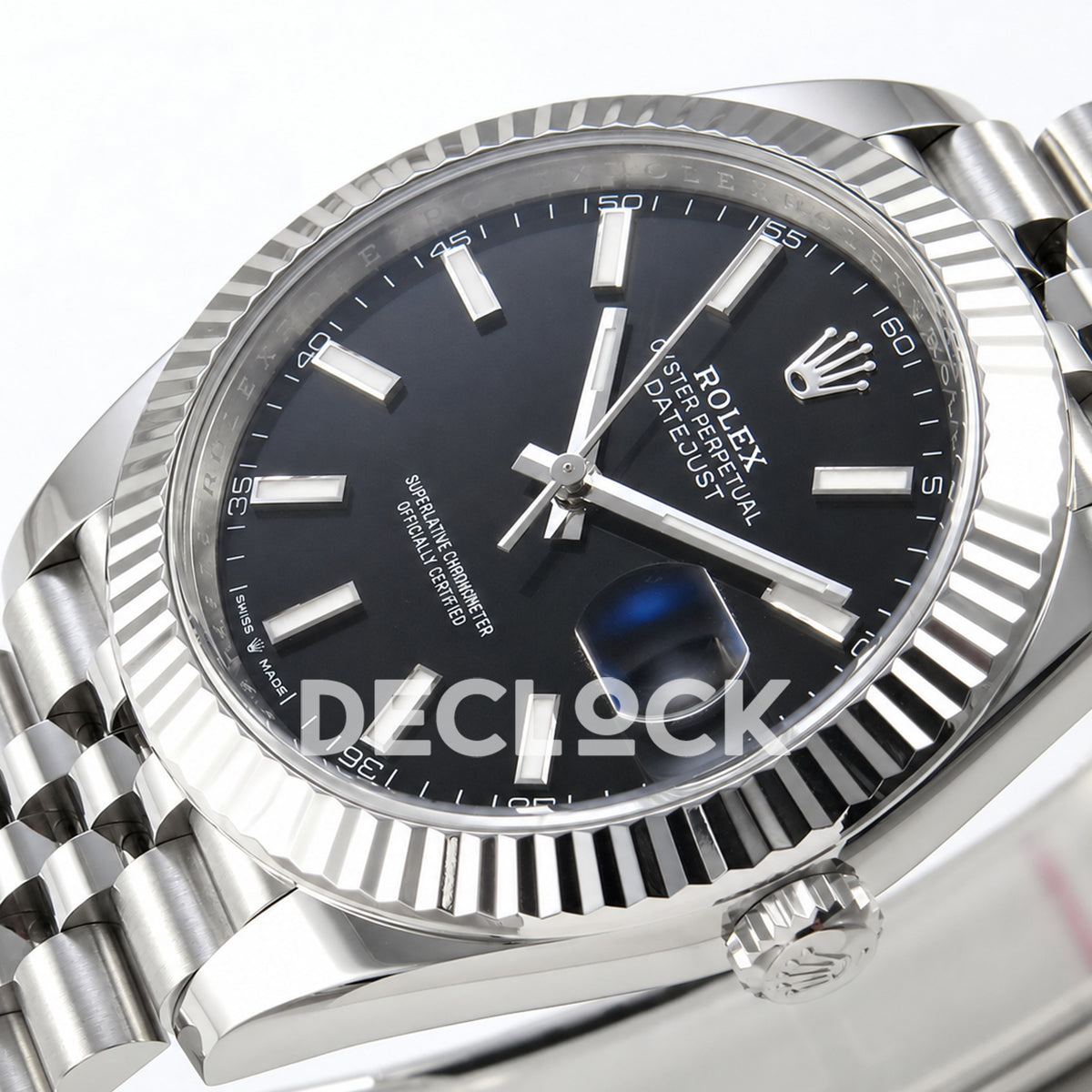 Rolex Datejust 41 126334 Black Stick Dial Jubilee Clean Plus JH3235 Free Sprung