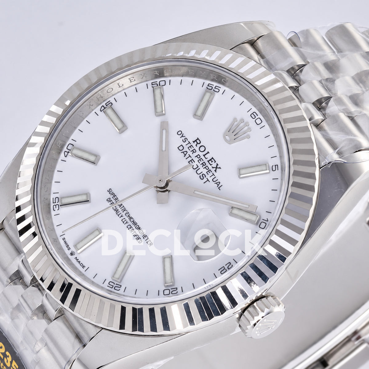 Rolex Datejust 41 126334 White Stick Dial Jubilee JF JH3235 Free Sprung
