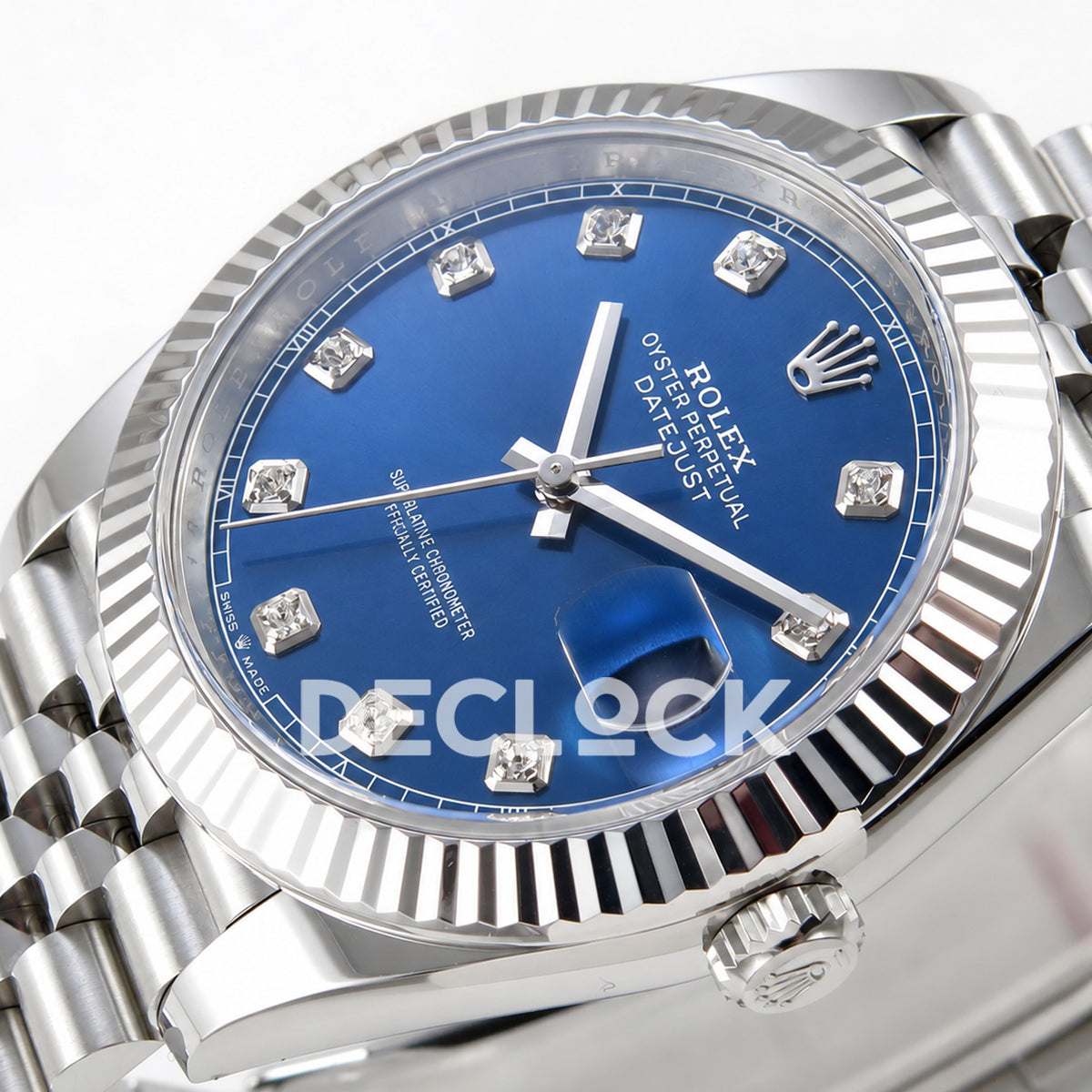 Rolex Datejust 41 126334 Blue Diamond Dial Jubilee Clean Plus JH3235 Free Sprung