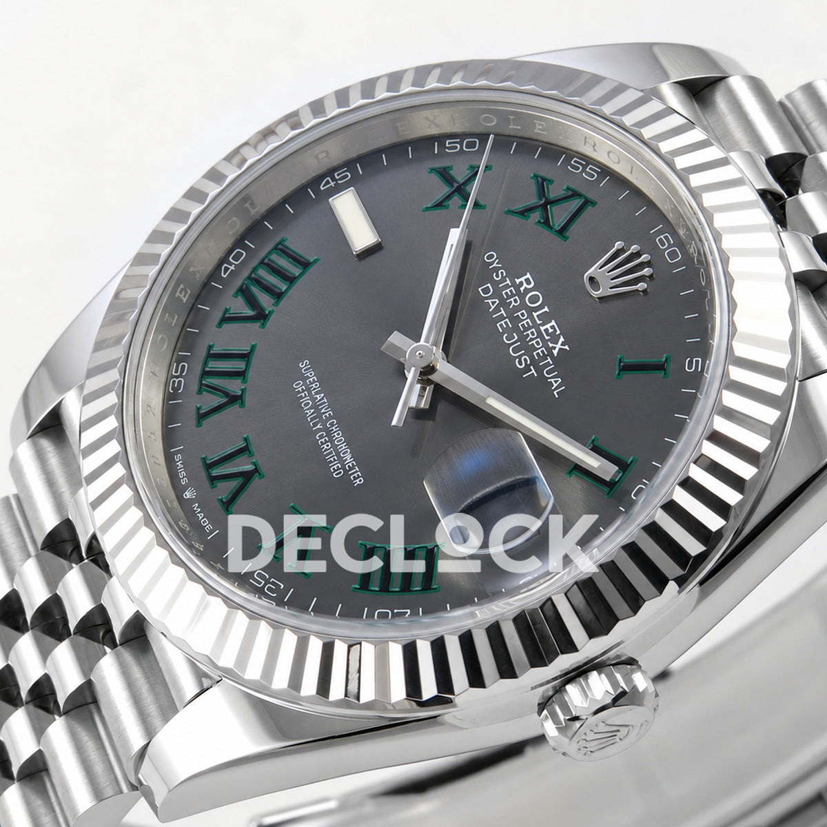 Rolex Datejust 41 126334 Wimbledon Jubilee Clean Plus JH3235 Free Sprung