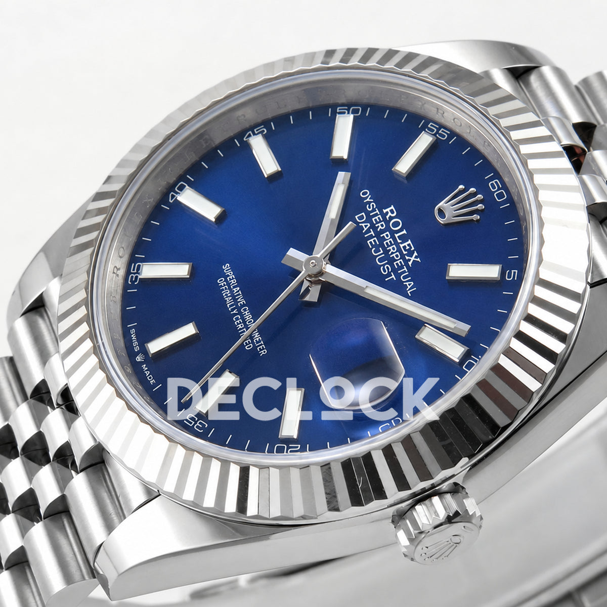 Rolex Datejust 41 126334 Blue Stick Dial Jubilee ERF JH3235 Free Sprung
