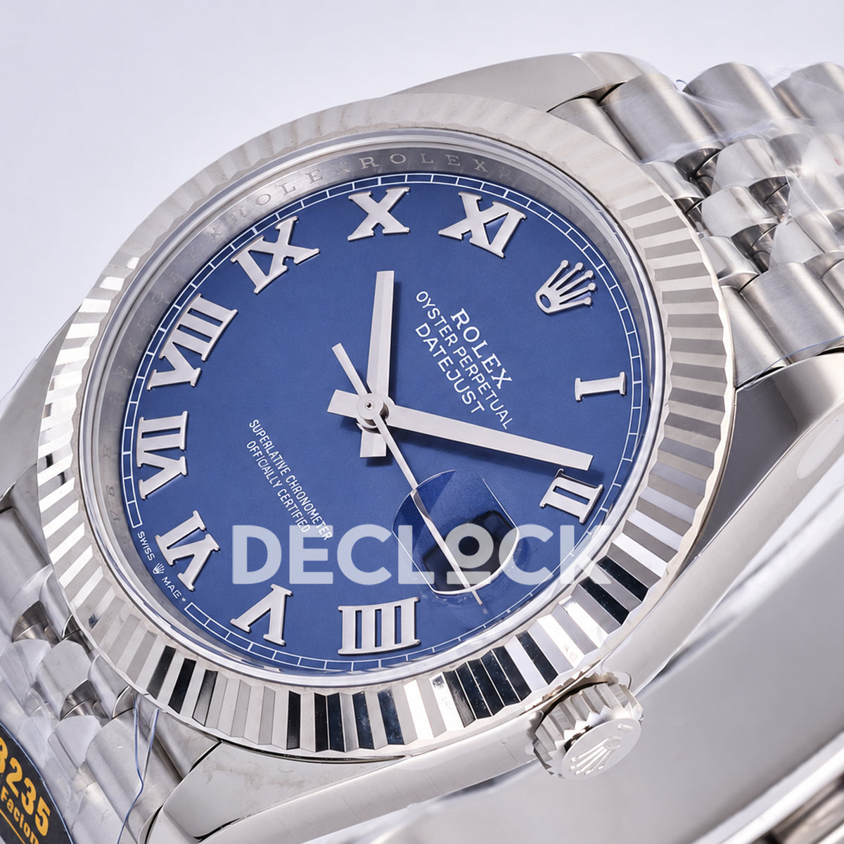 Rolex Datejust 41 126334 Blue Roman Dial Jubilee JF JH3235 Free Sprung