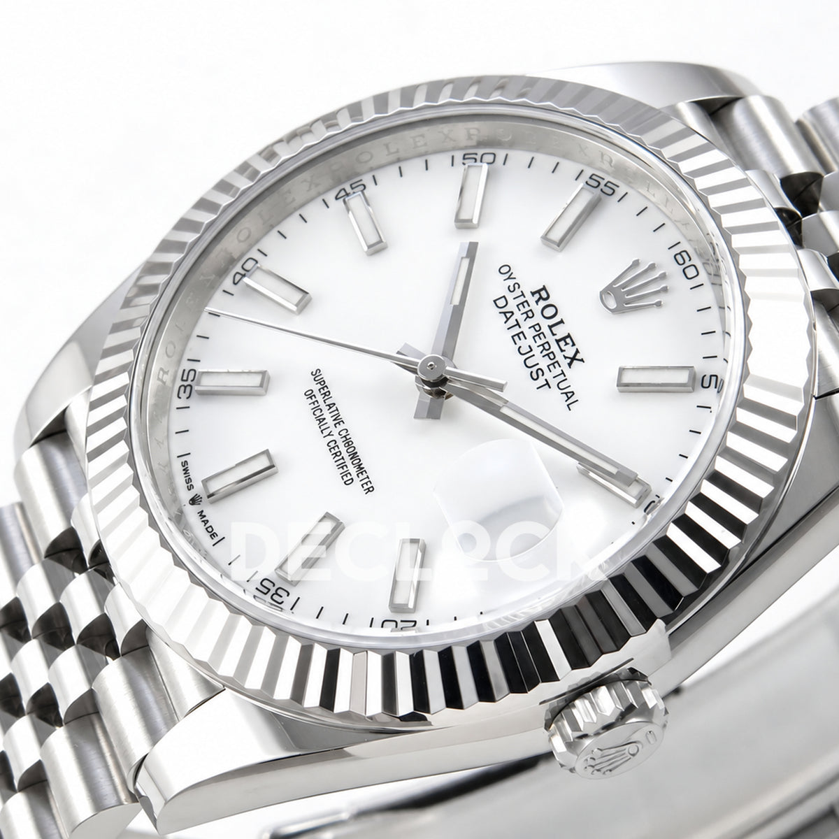 Rolex Datejust 41 126334 White Stick Dial Jubilee Clean Plus JH3235 Free Sprung