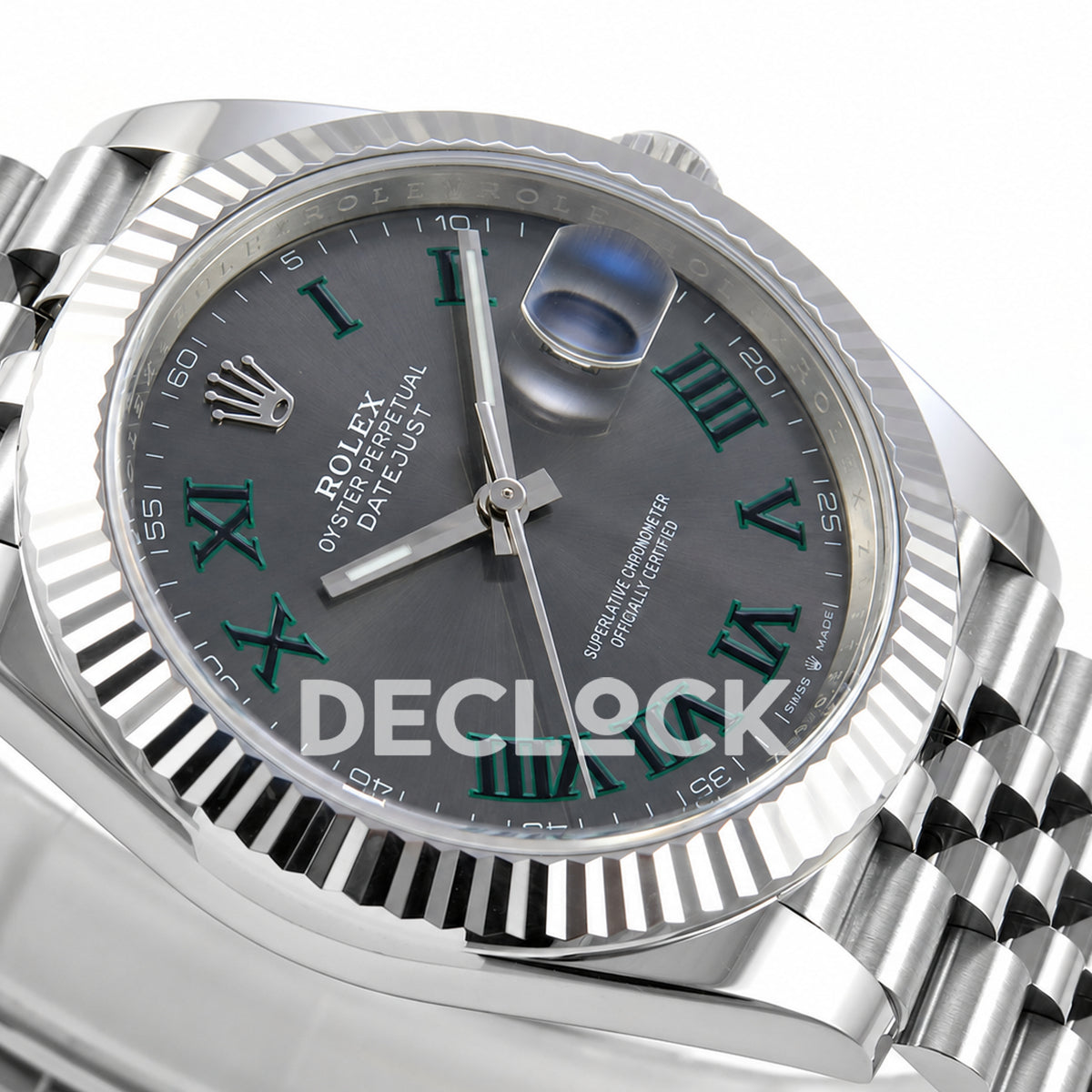 Rolex Datejust 41 126334 Wimbledon Jubilee Clean Plus JH3235 Free Sprung