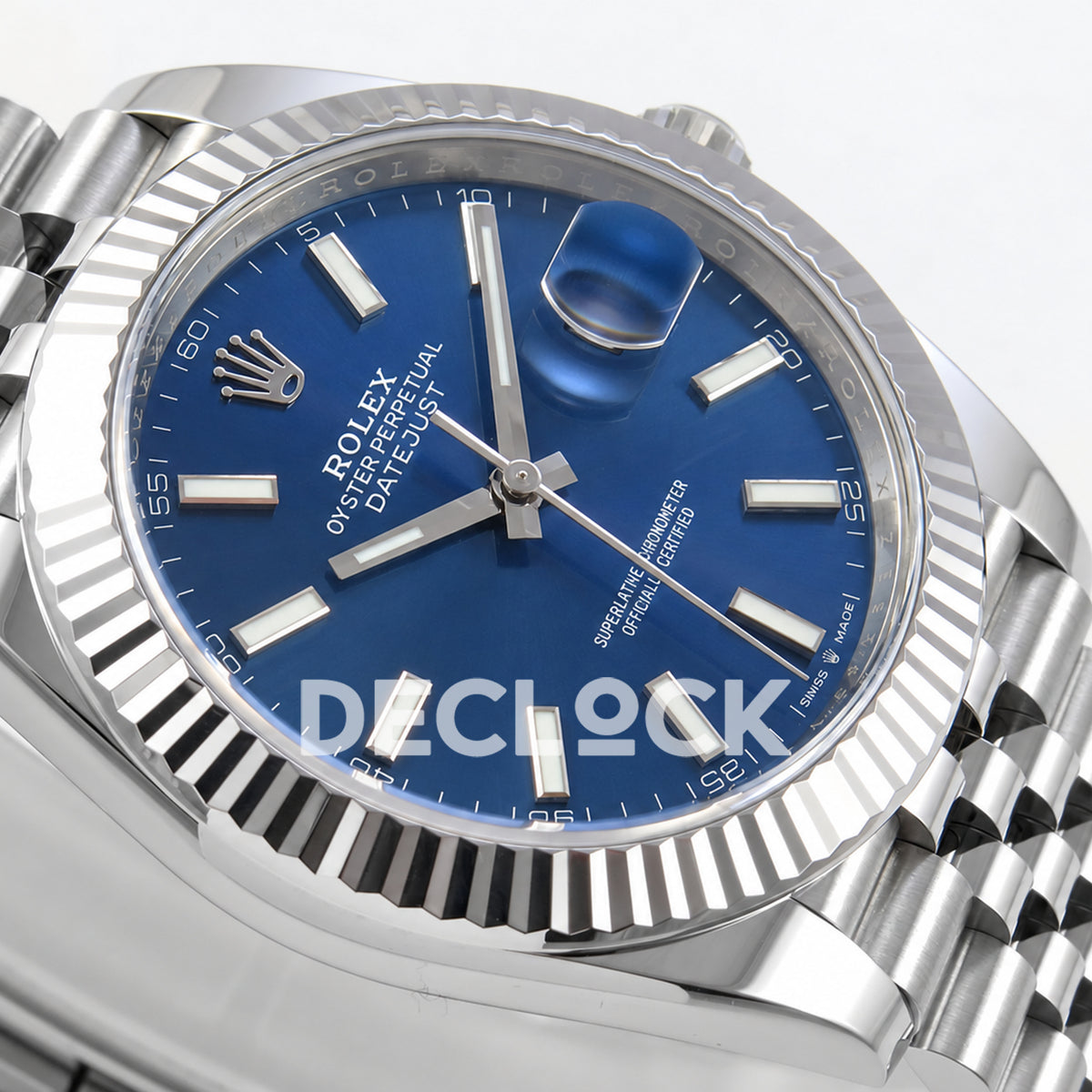 Rolex Datejust 41 126334 Blue Stick Dial Jubilee Clean Plus JH3235 Free Sprung