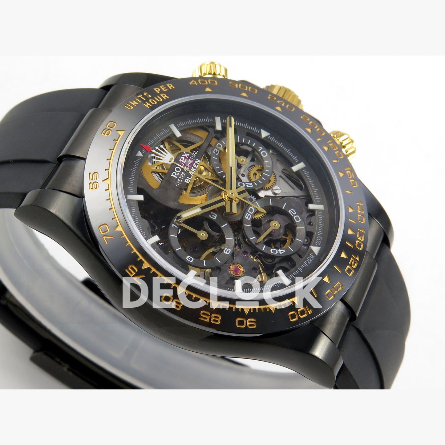 Rolex Daytona Blacken Ceramic Custom PVD SONIC Black Rubber SA4130