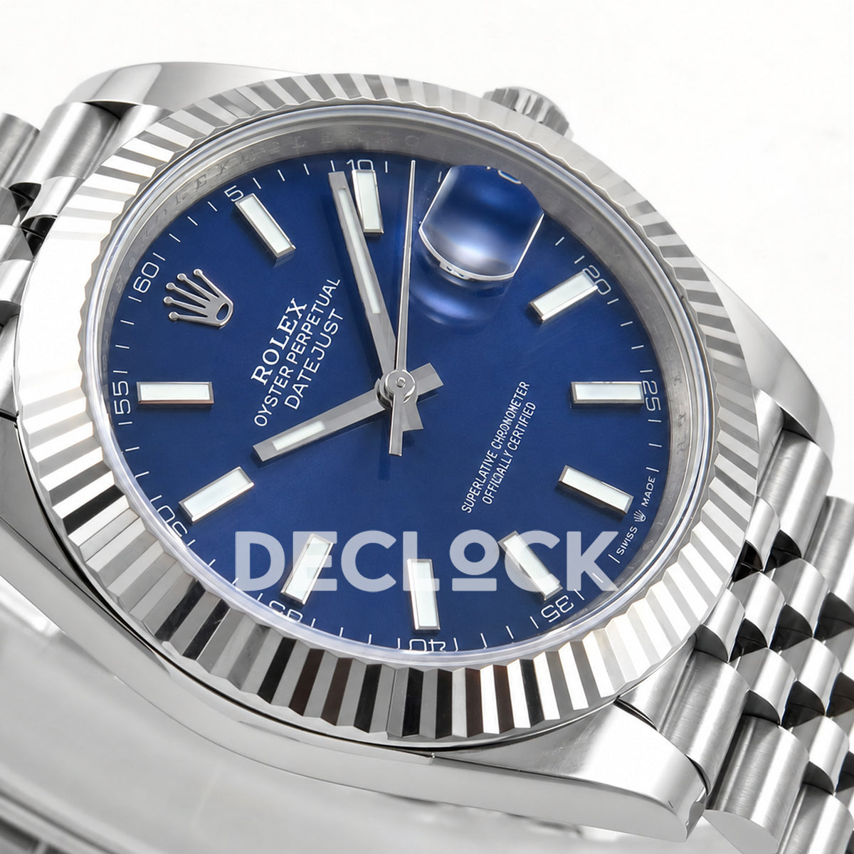 Rolex Datejust 41 126334 Blue Stick Dial Jubilee ERF JH3235 Free Sprung
