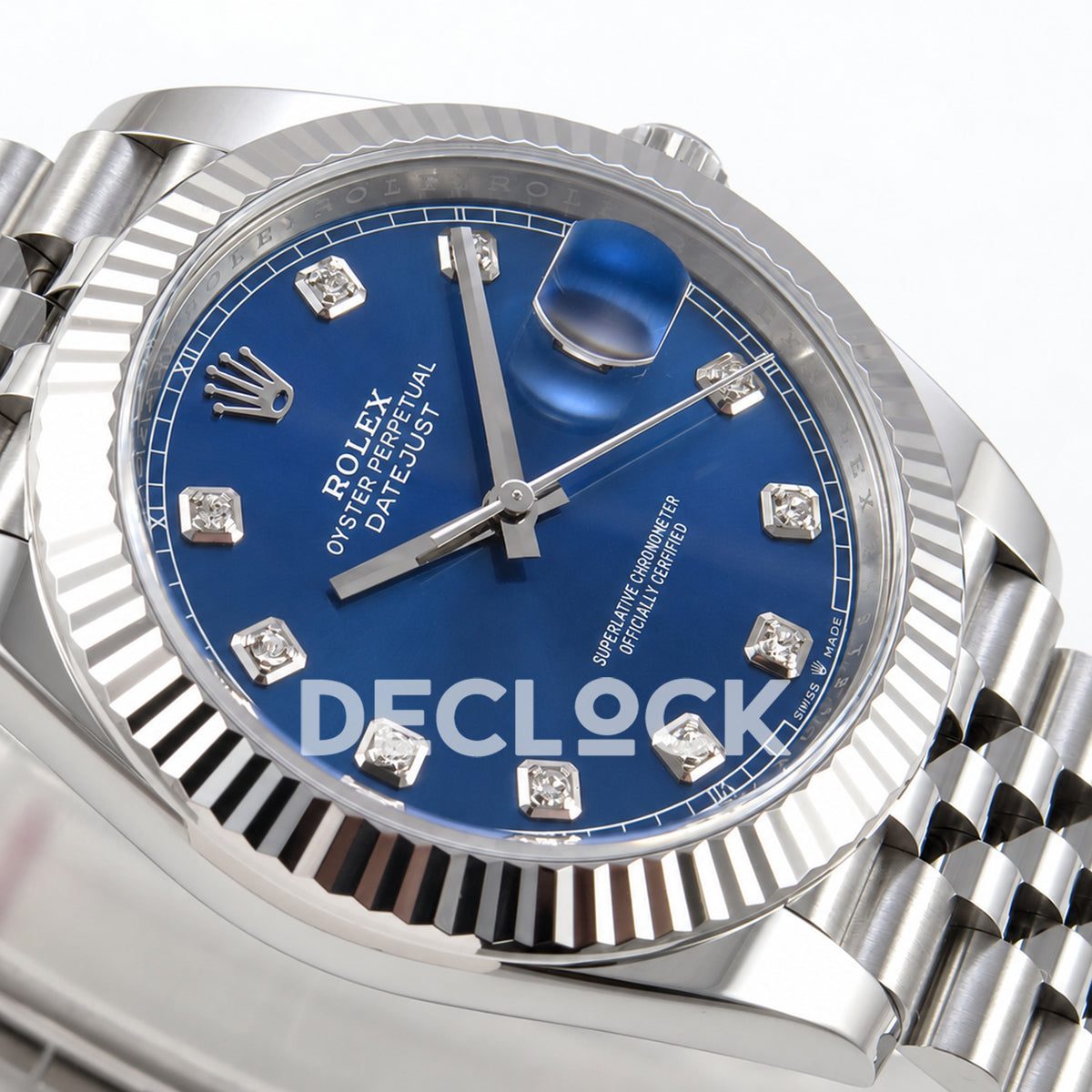 Rolex Datejust 41 126334 Blue Diamond Dial Jubilee Clean Plus JH3235 Free Sprung