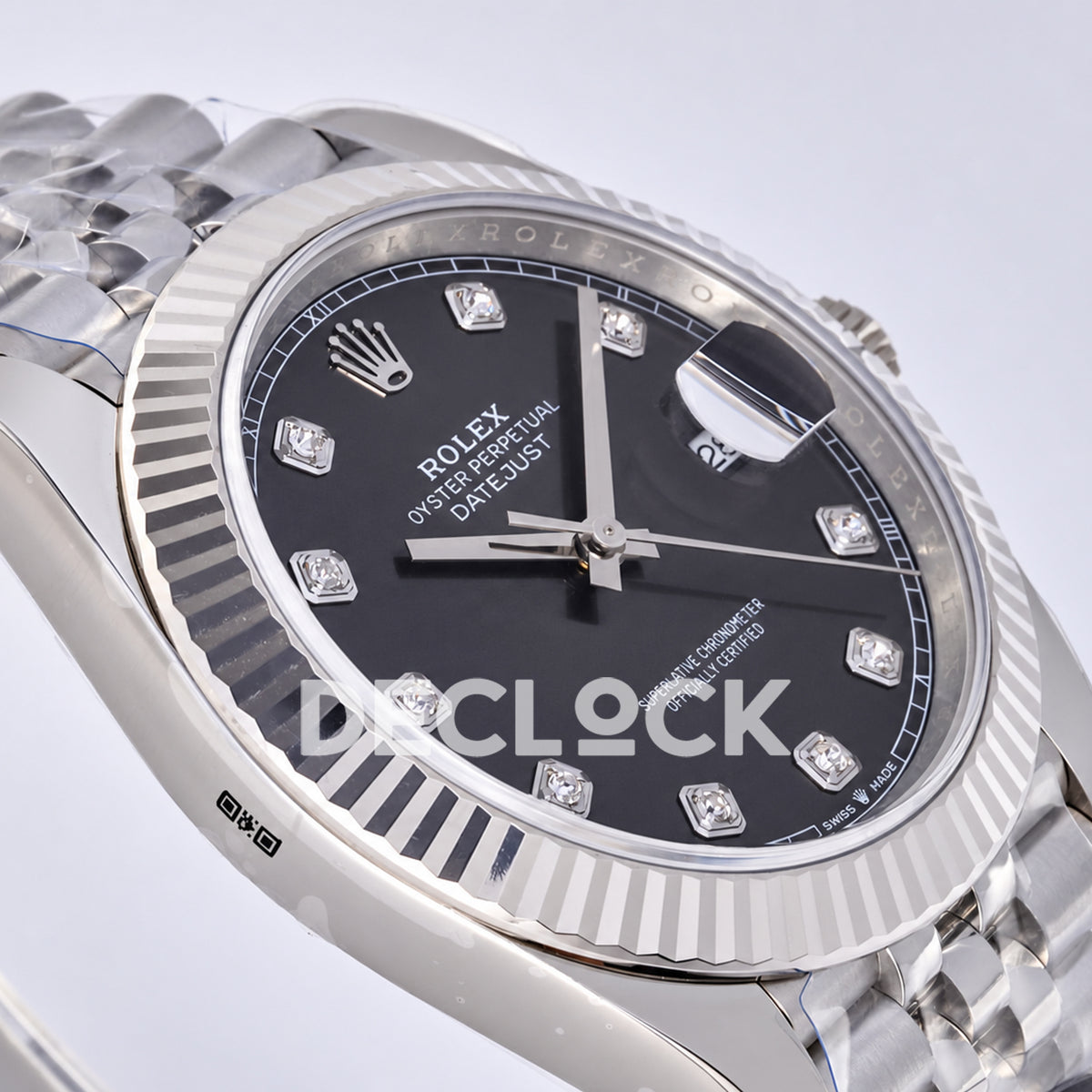 Rolex Datejust 41 126334 Grey Diamond Dial Jubilee JF JH3235 Free Sprung
