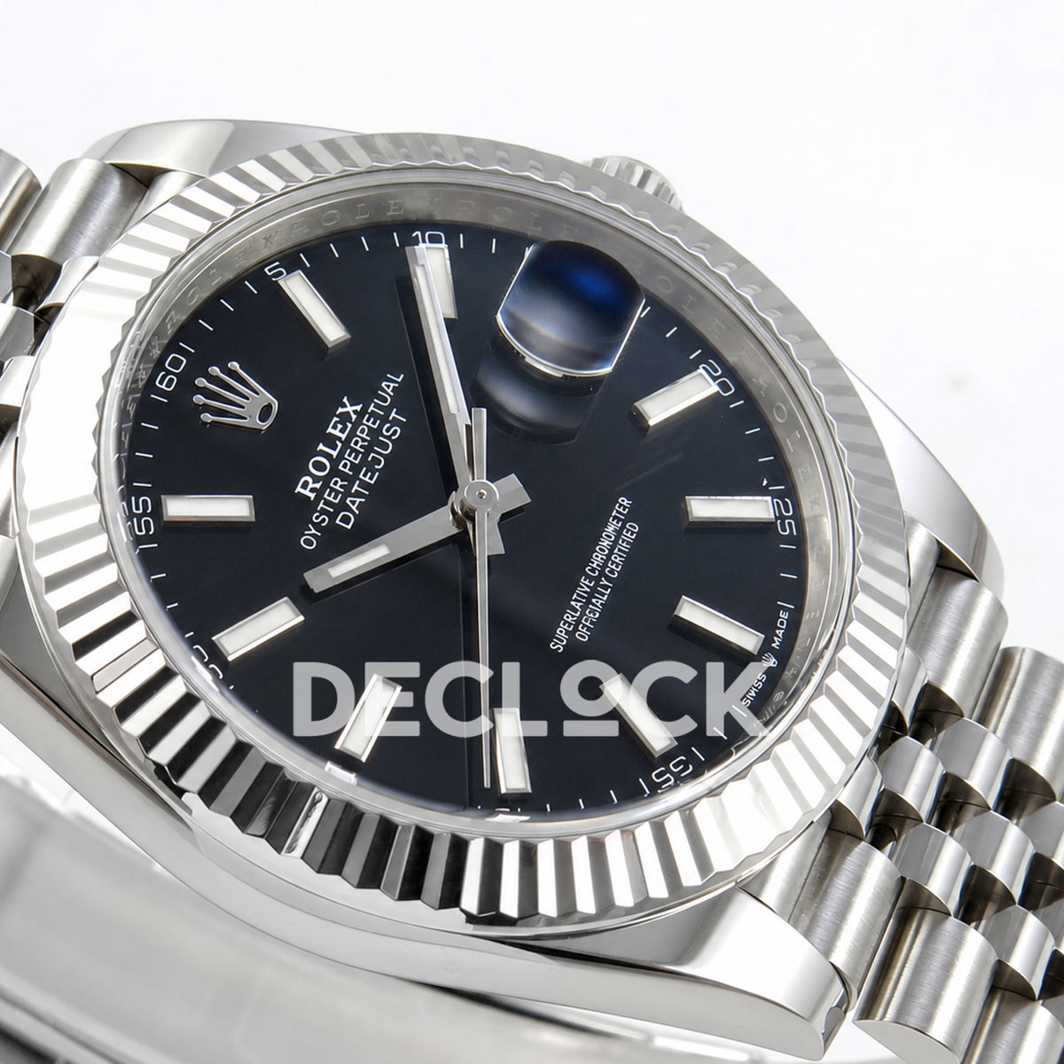 Rolex Datejust 41 126334 Black Stick Dial Jubilee Clean Plus JH3235 Free Sprung