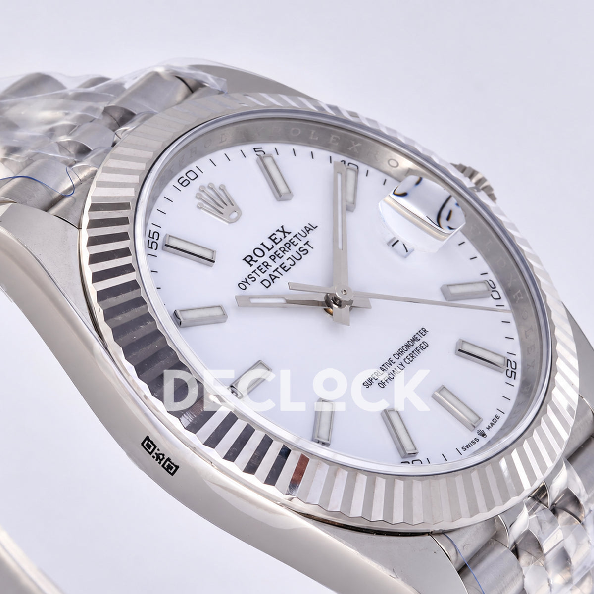 Rolex Datejust 41 126334 White Stick Dial Jubilee JF JH3235 Free Sprung
