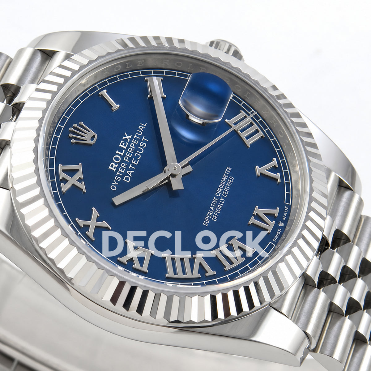 Rolex Datejust 41 126334 Blue Roman Dial Jubilee Clean Plus JH3235 Free Sprung