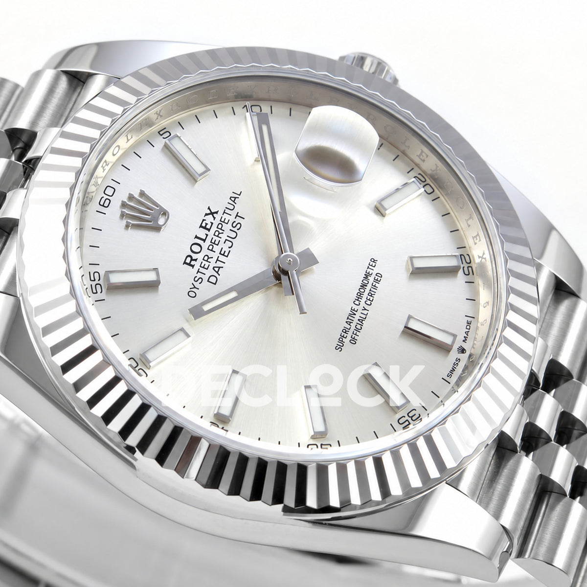 Rolex Datejust 41 126334 Silver Stick Dial Jubilee Clean Plus JH3235 Free Sprung