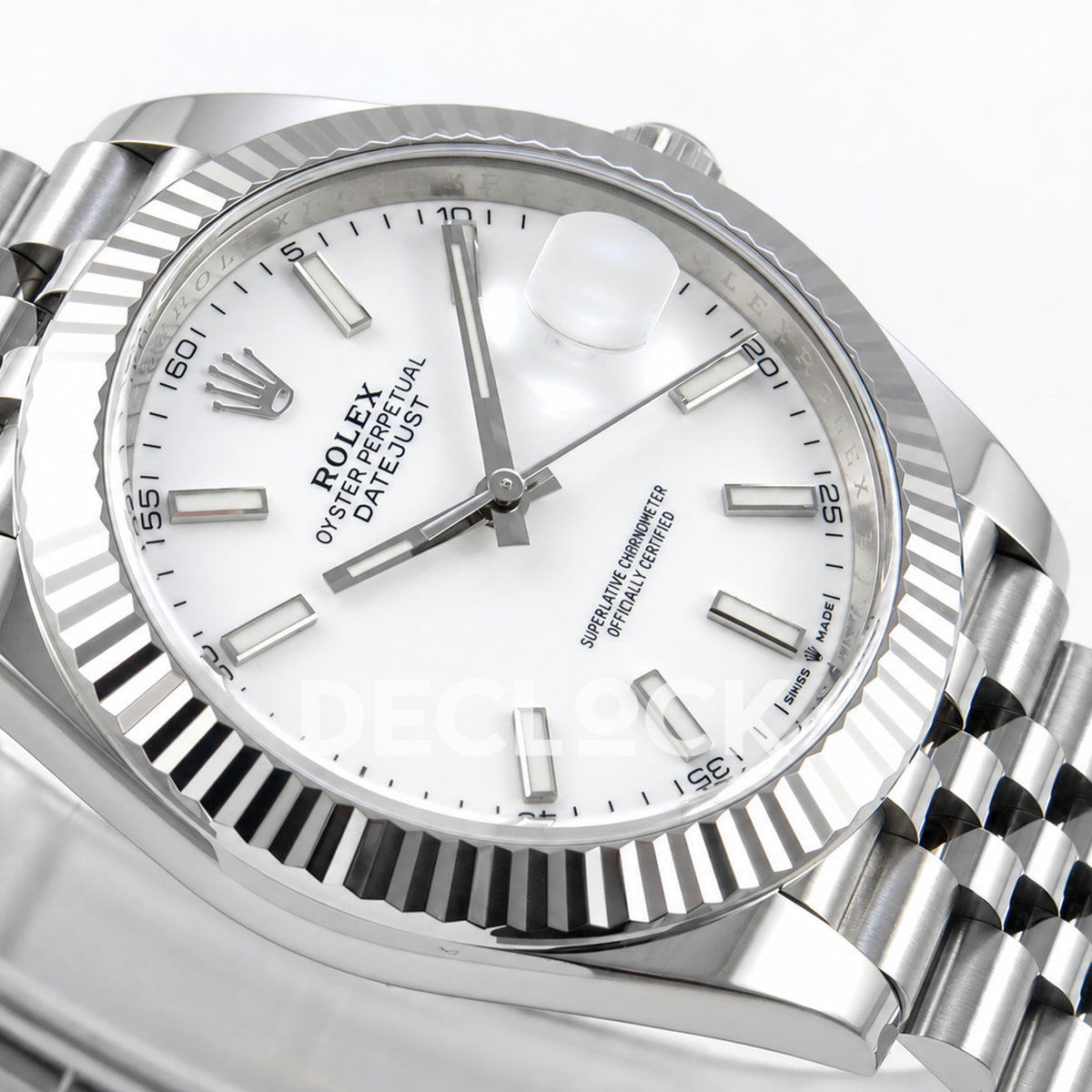 Rolex Datejust 41 126334 White Stick Dial Jubilee Clean Plus JH3235 Free Sprung