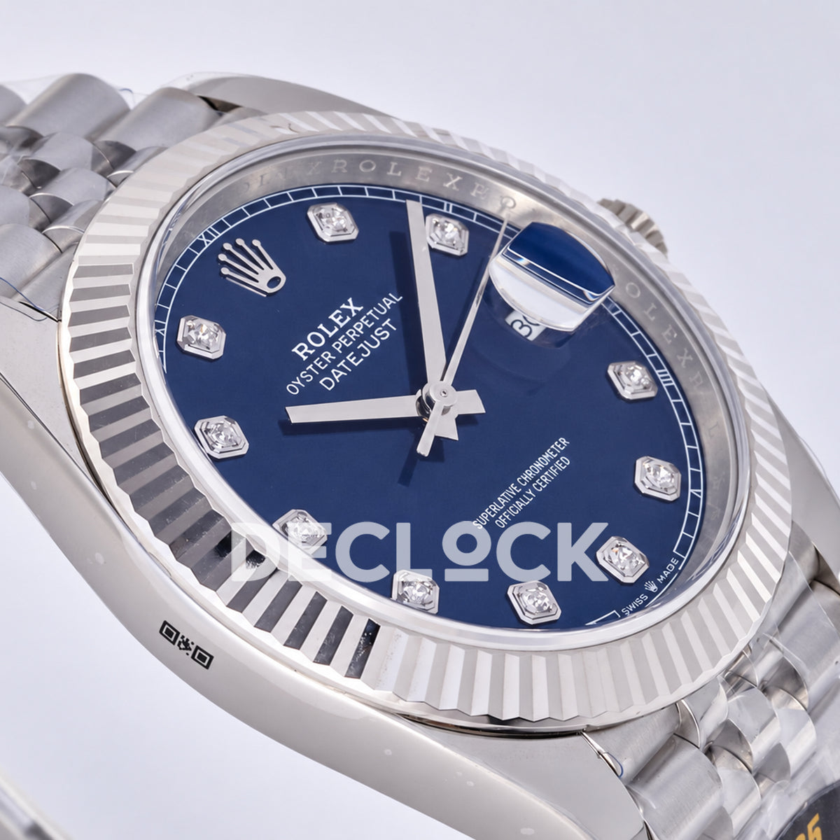 Rolex Datejust 41 126334 Blue Diamond Dial Jubilee JF JH3235 Free Sprung