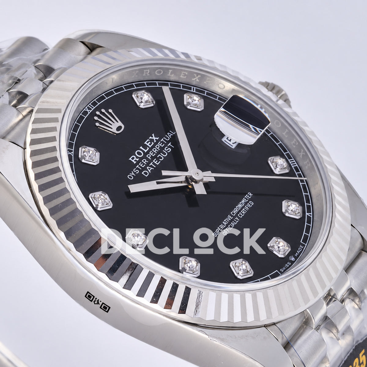 Rolex Datejust 41 126334 Black Diamond Dial Jubilee JF JH3235 Free Sprung