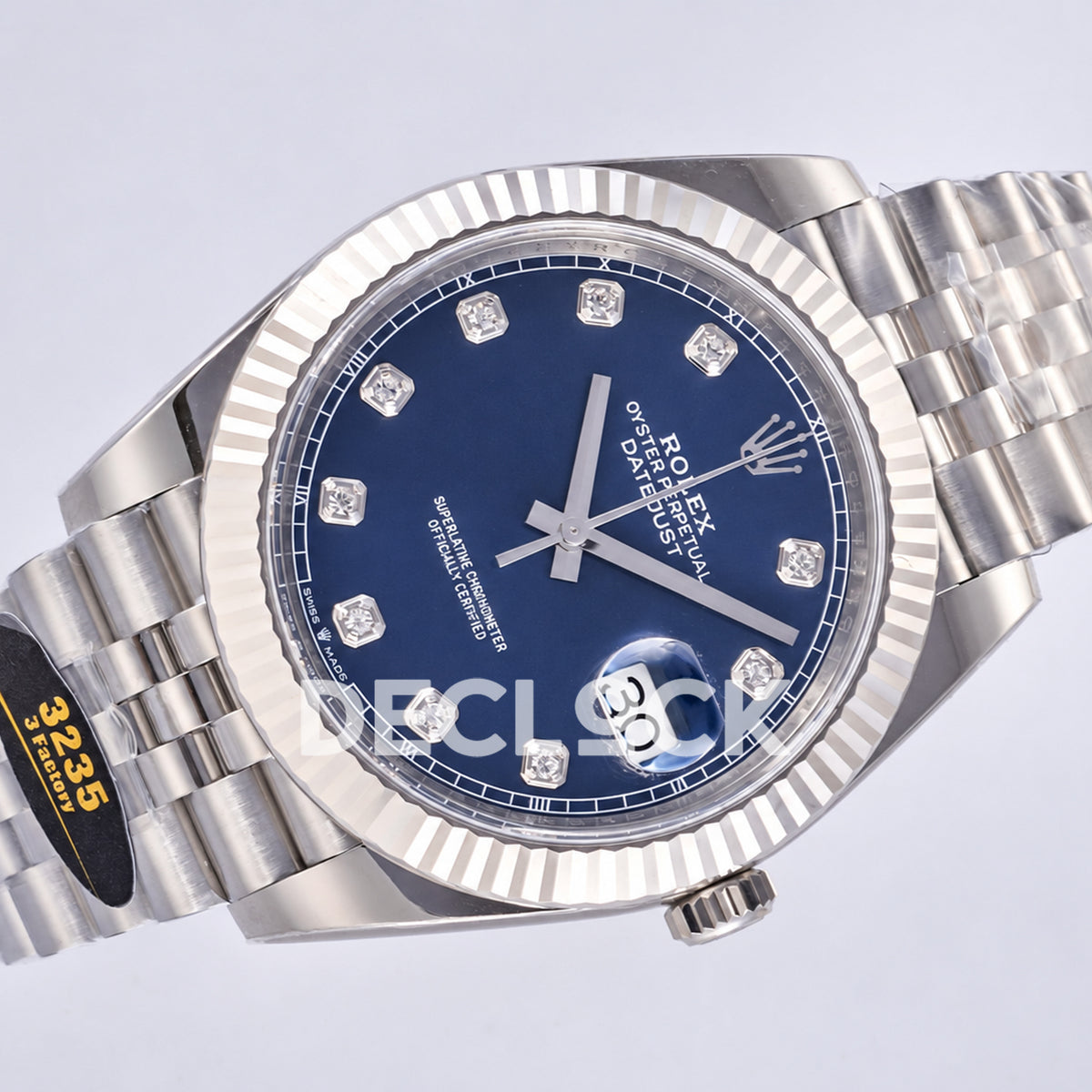 Rolex Datejust 41 126334 Blue Diamond Dial Jubilee JF JH3235 Free Sprung