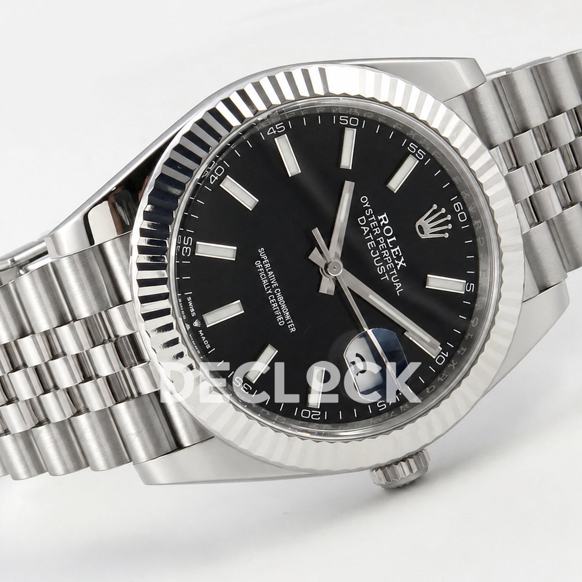 Rolex Datejust 41 126334 Black Stick Dial Jubilee Clean Plus JH3235 Free Sprung
