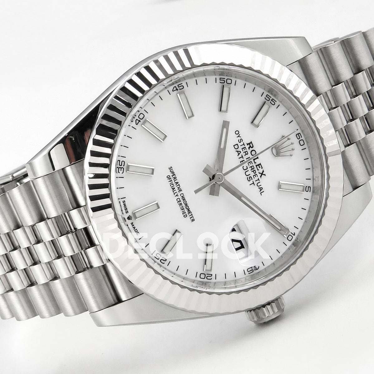 Rolex Datejust 41 126334 White Stick Dial Jubilee Clean Plus JH3235 Free Sprung