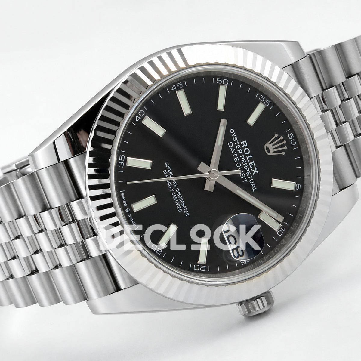 Rolex Datejust 41 126334 Black Stick Dial Jubilee ERF JH3235 Free Sprung