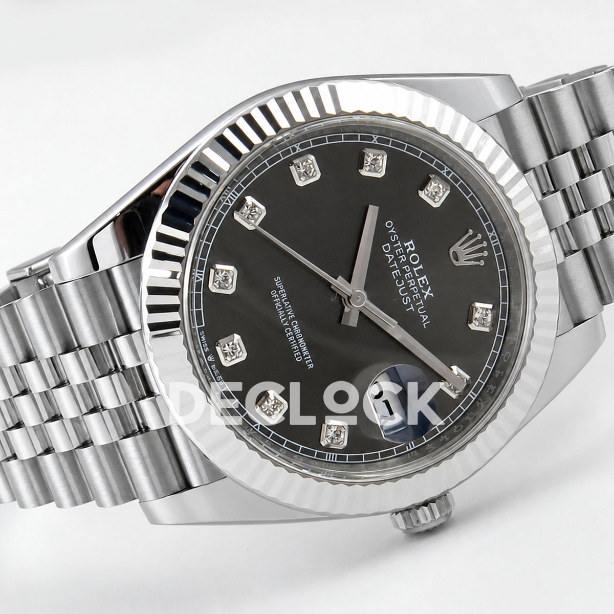 Rolex Datejust 41 126334 Grey Diamond Dial Jubilee Clean Plus JH3235 Free Sprung