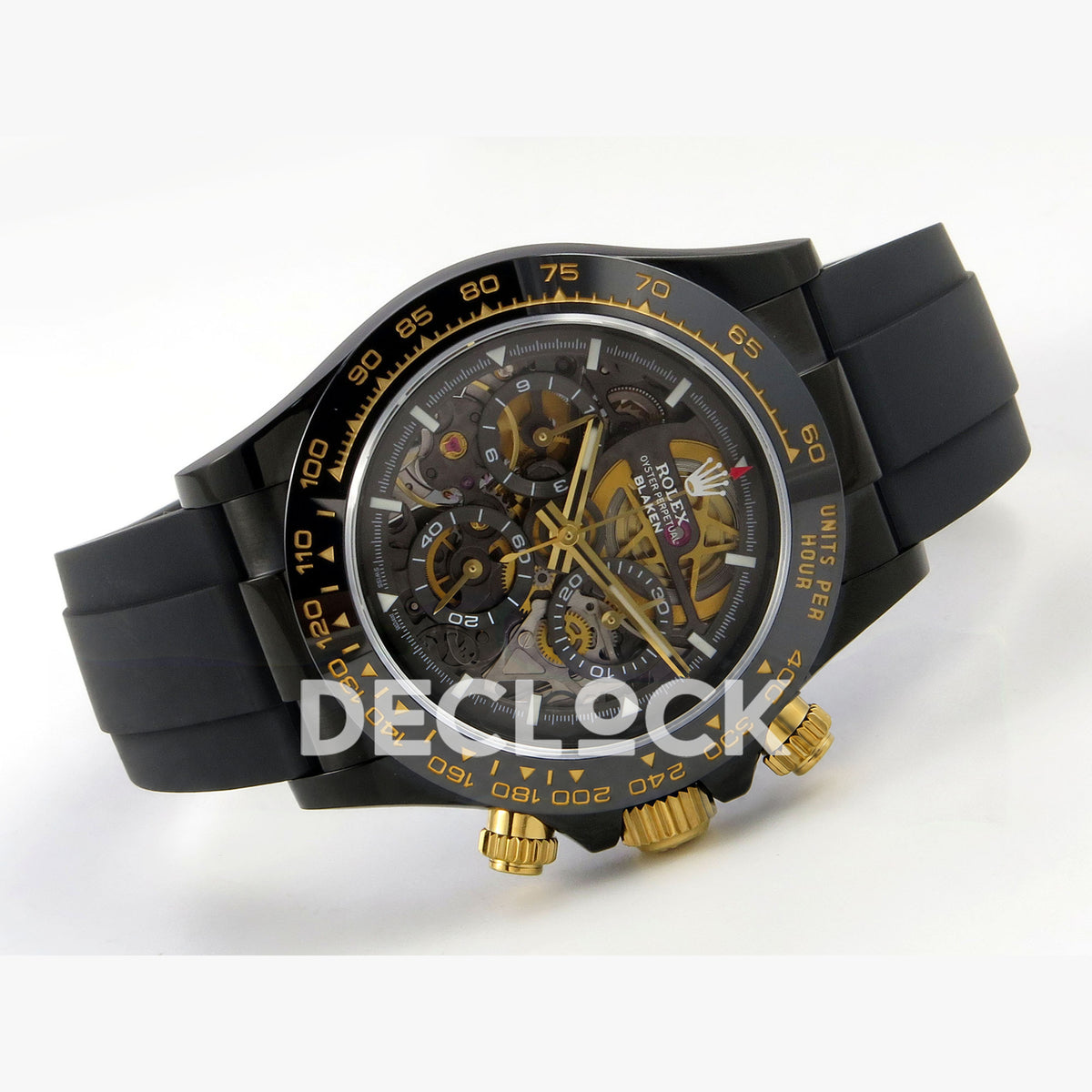 Rolex Daytona Blacken Ceramic Custom PVD SONIC Black Rubber SA4130