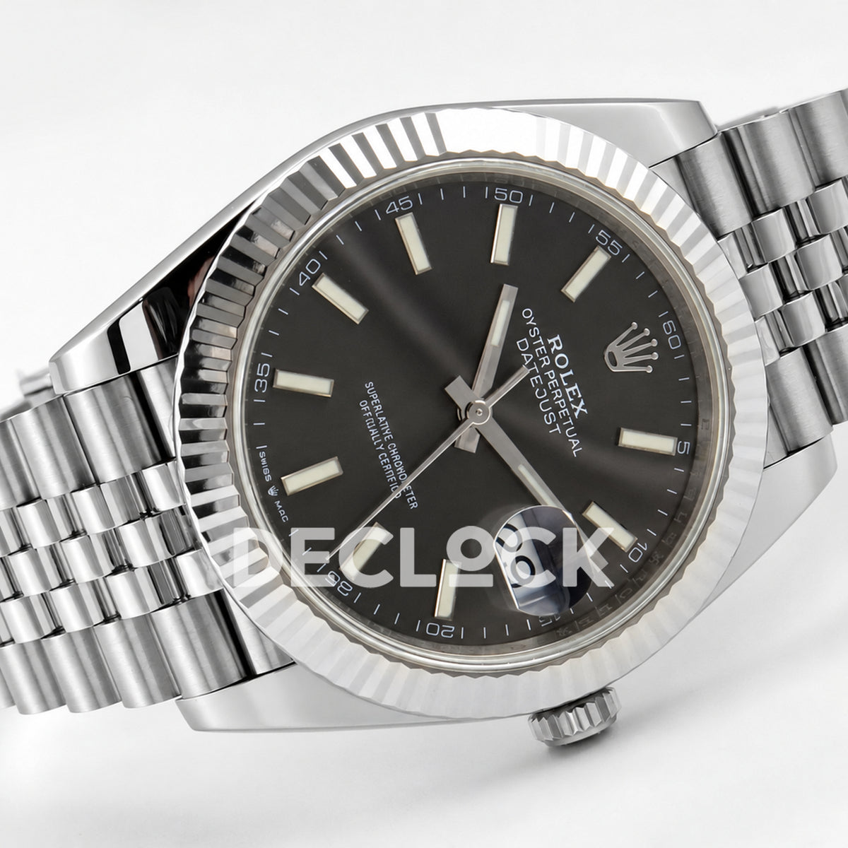 Rolex Datejust 41 126334 Grey Stick Dial Jubilee ERF JH3235 Free Sprung
