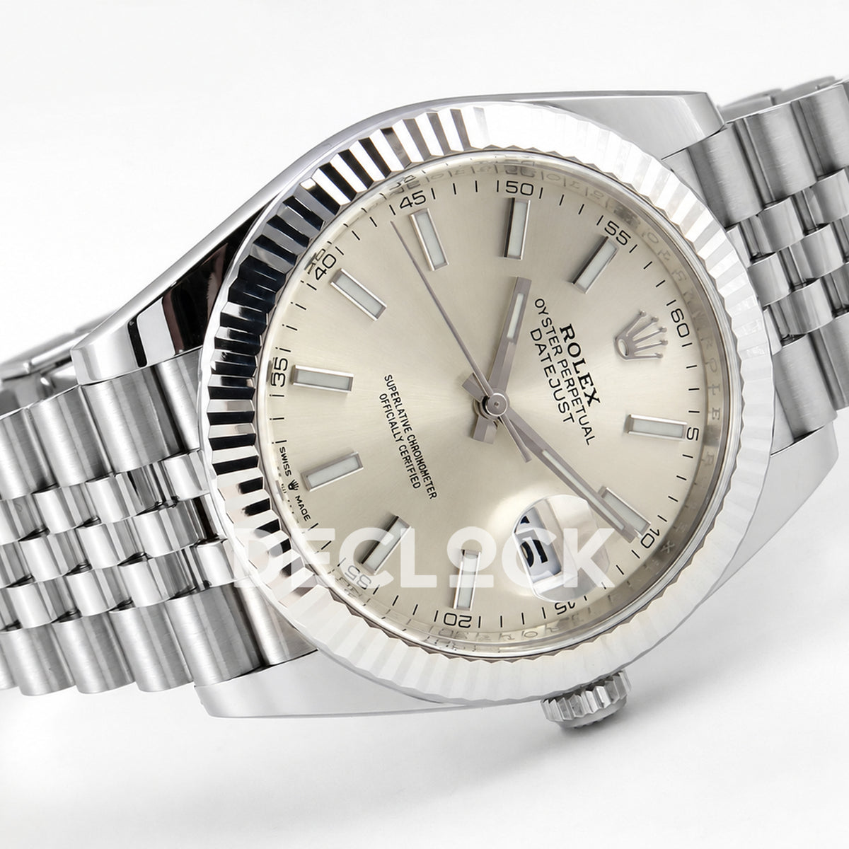 Rolex Datejust 41 126334 Silver Stick Dial Jubilee Clean Plus JH3235 Free Sprung