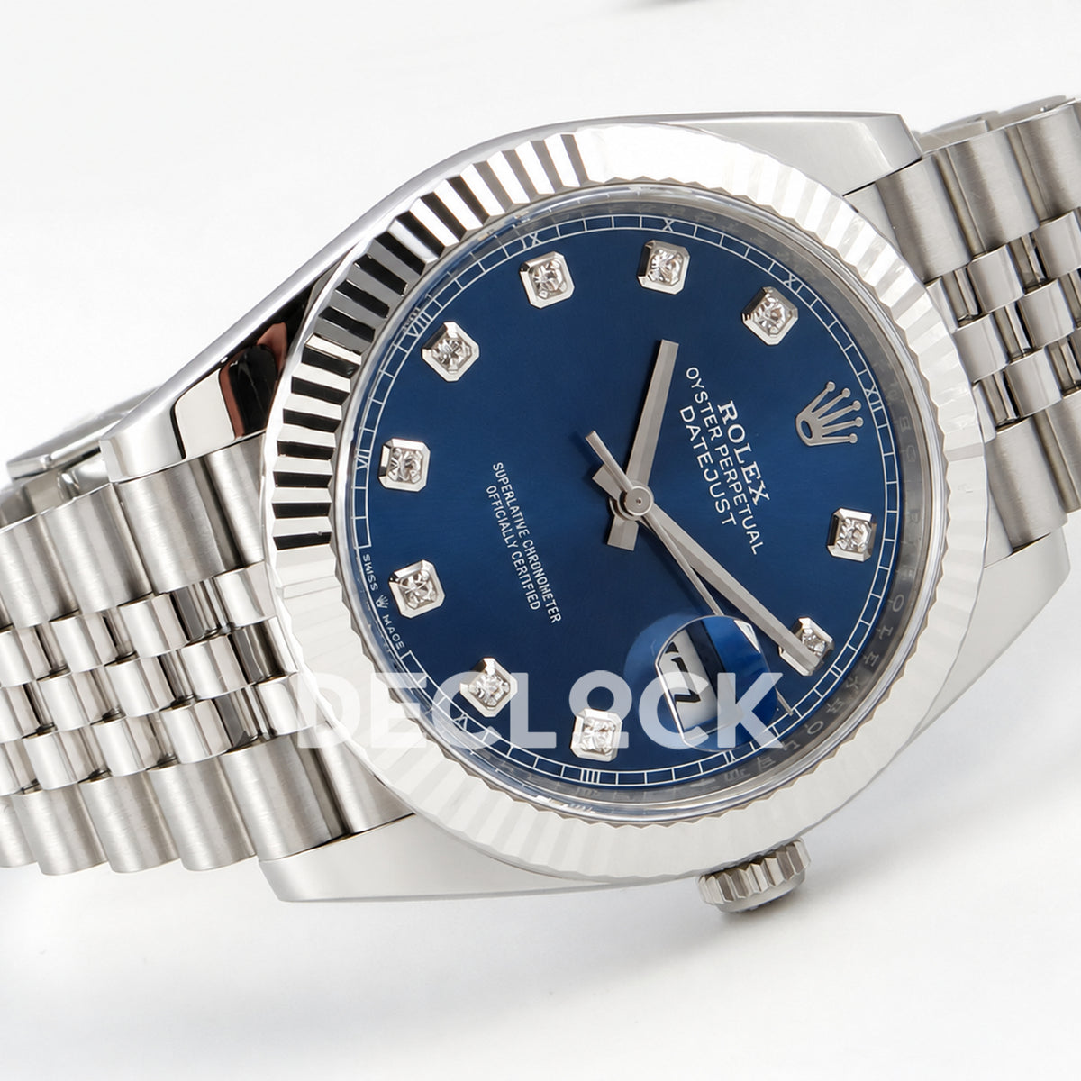 Rolex Datejust 41 126334 Blue Diamond Dial Jubilee Clean Plus JH3235 Free Sprung