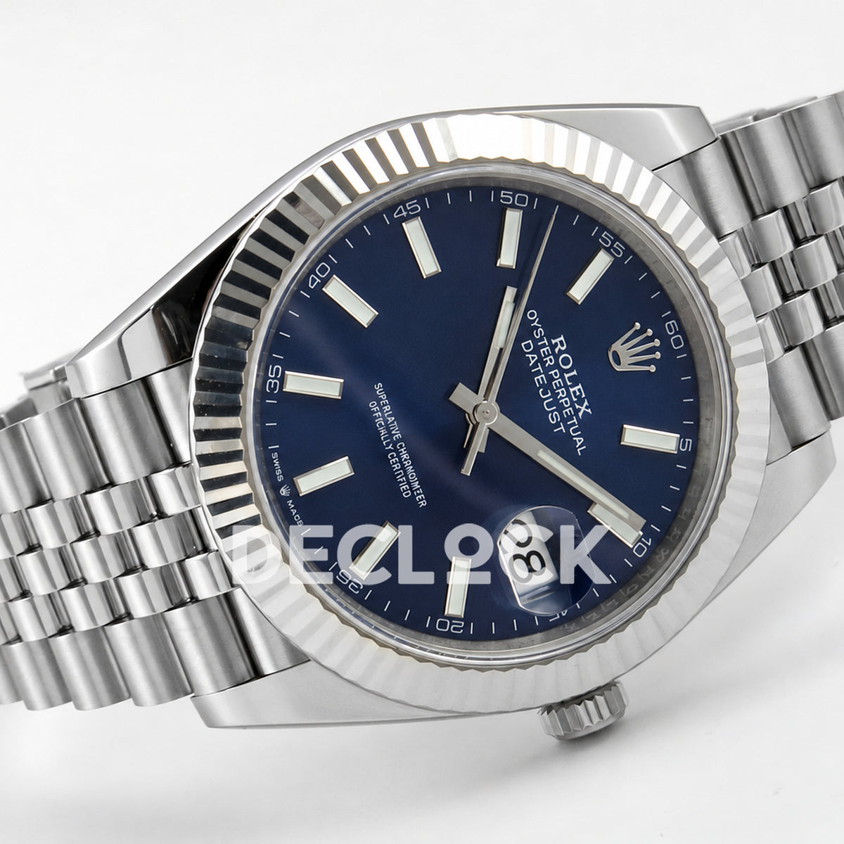 Rolex Datejust 41 126334 Blue Stick Dial Jubilee ERF JH3235 Free Sprung