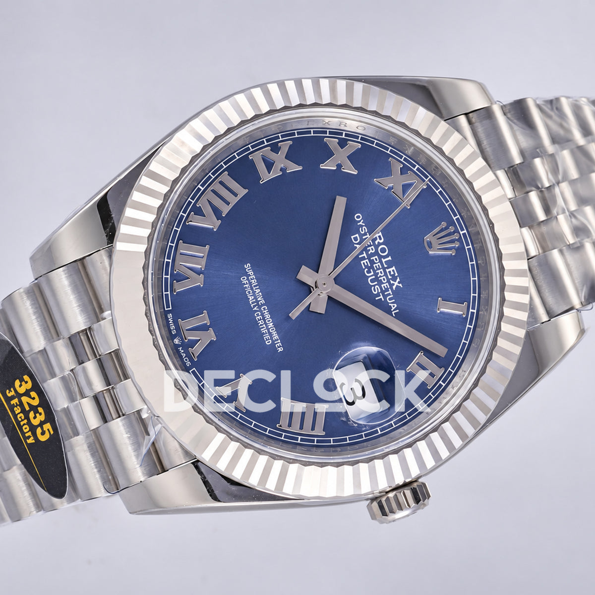 Rolex Datejust 41 126334 Blue Roman Dial Jubilee JF JH3235 Free Sprung