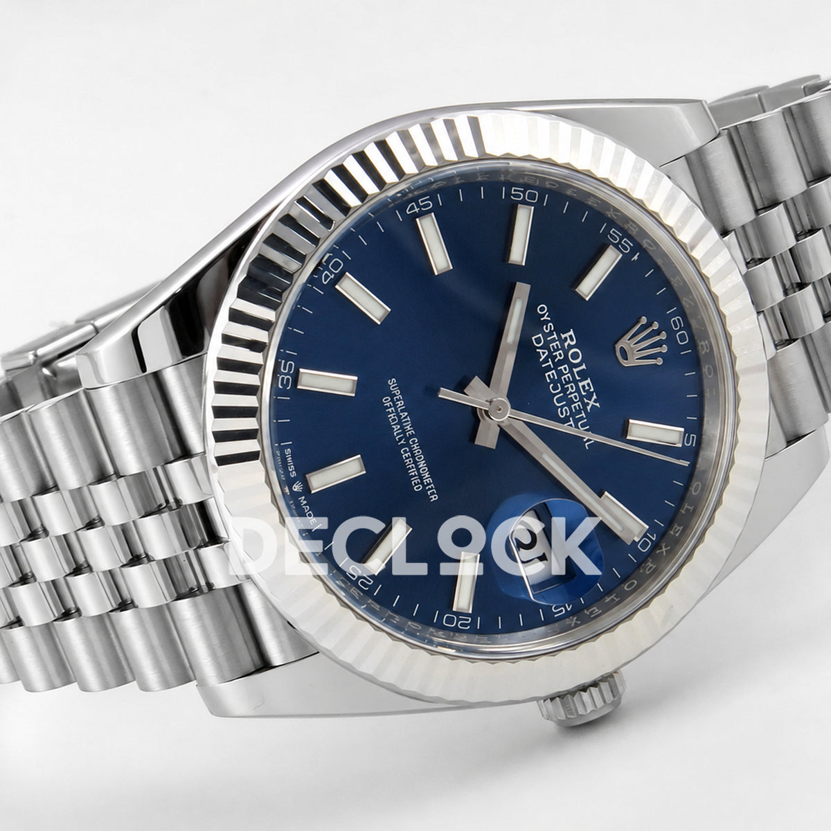 Rolex Datejust 41 126334 Blue Stick Dial Jubilee Clean Plus JH3235 Free Sprung