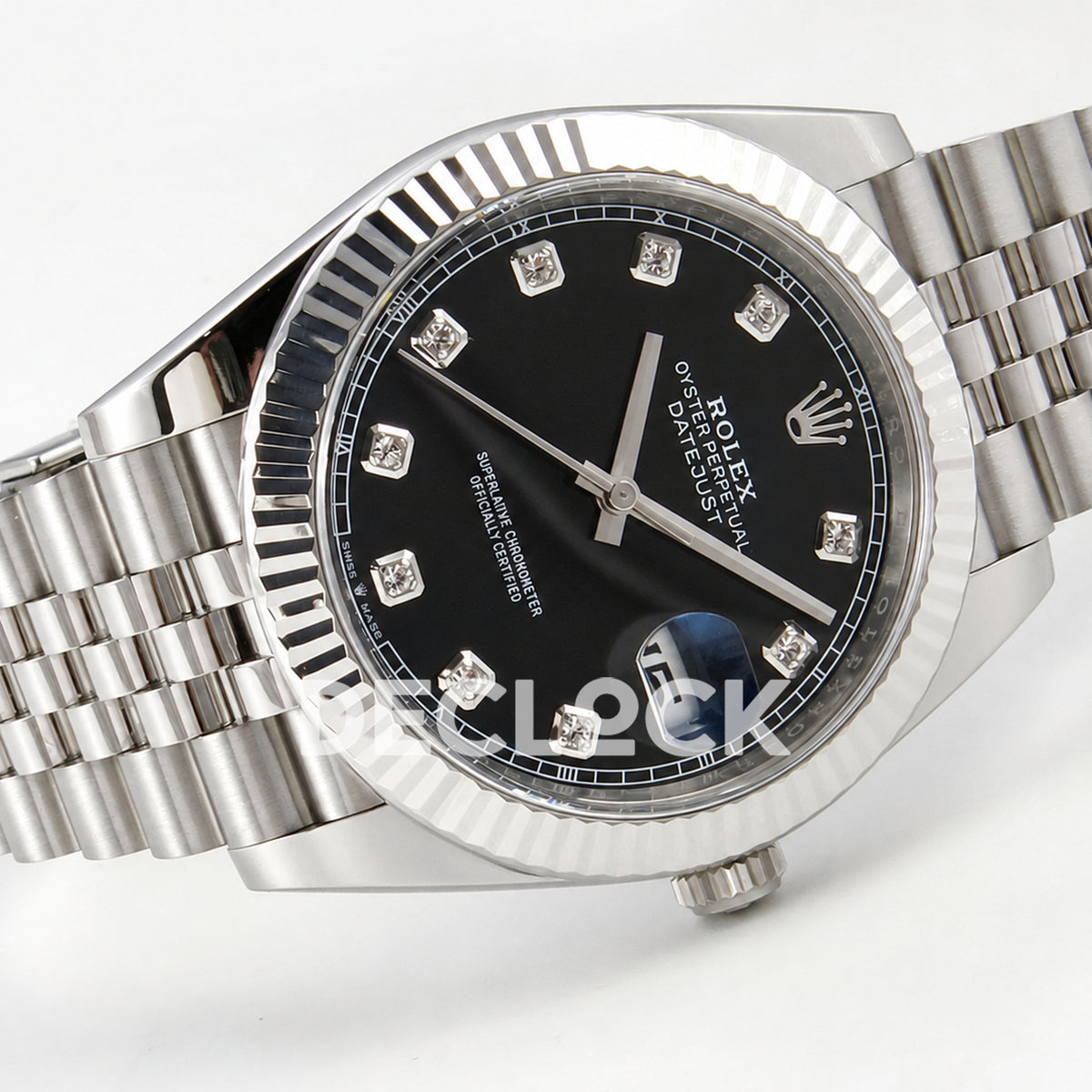 Rolex Datejust 41 126334 Black Diamond Dial Jubilee Clean Plus JH3235 Free Sprung