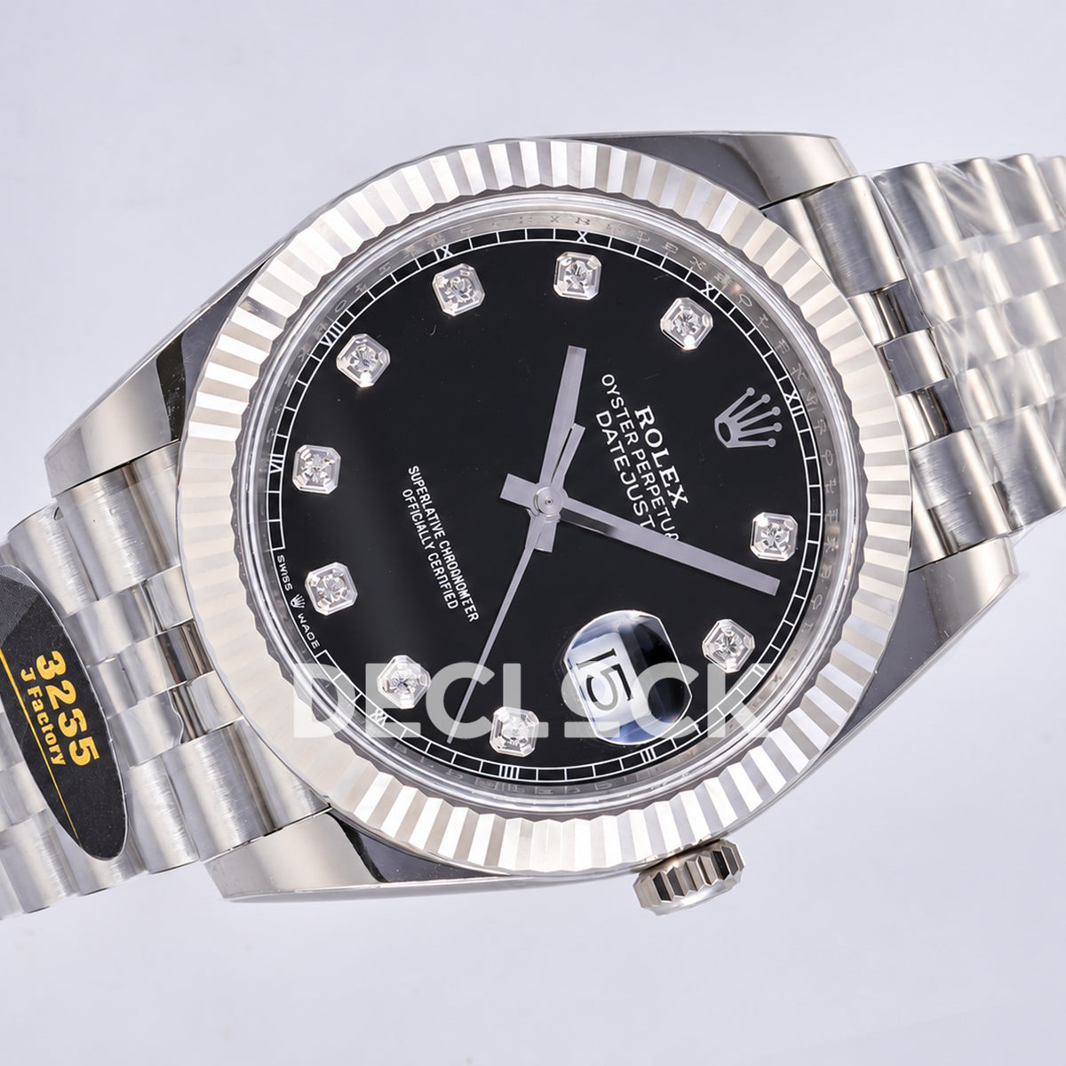 Rolex Datejust 41 126334 Black Diamond Dial Jubilee JF JH3235 Free Sprung