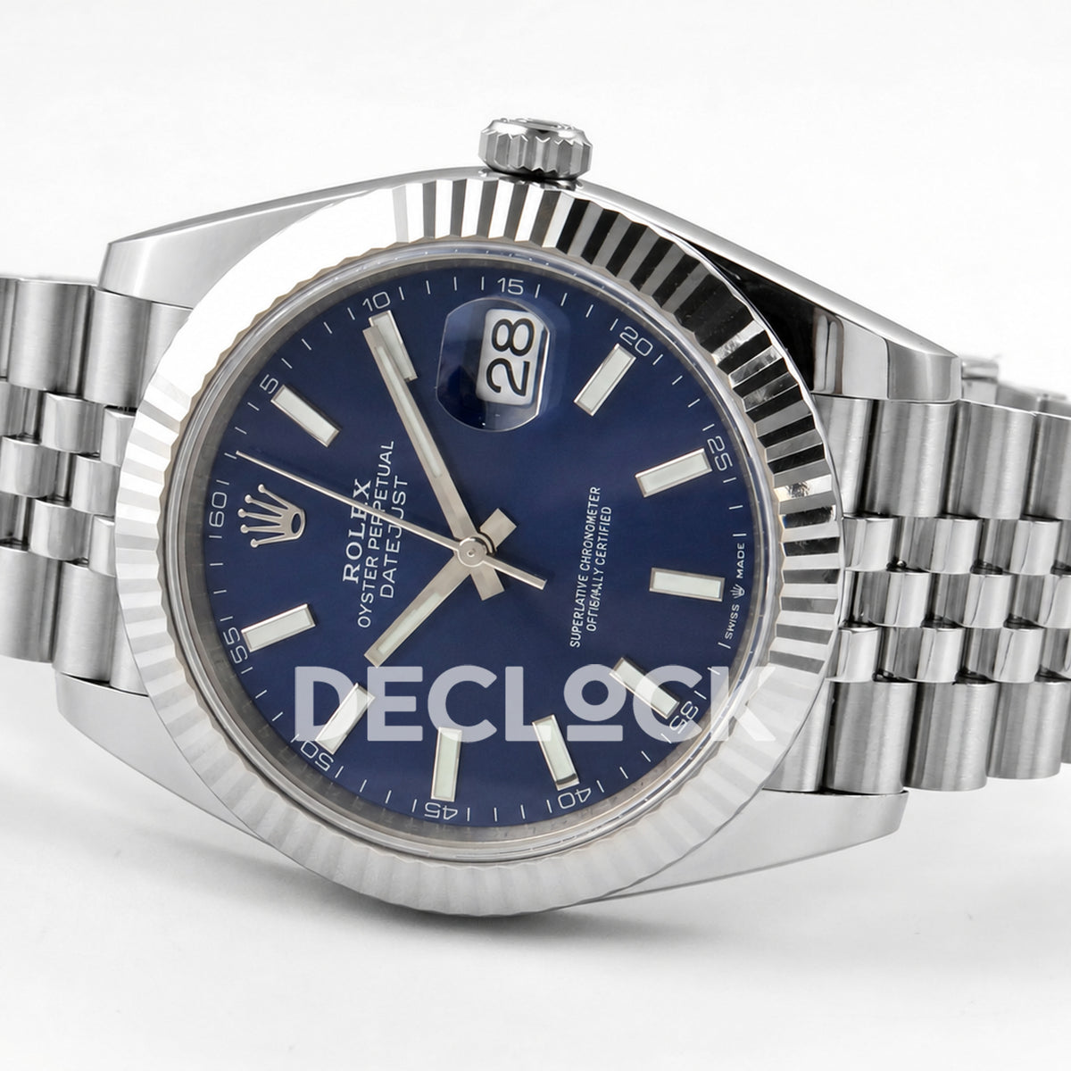 Rolex Datejust 41 126334 Blue Stick Dial Jubilee ERF JH3235 Free Sprung