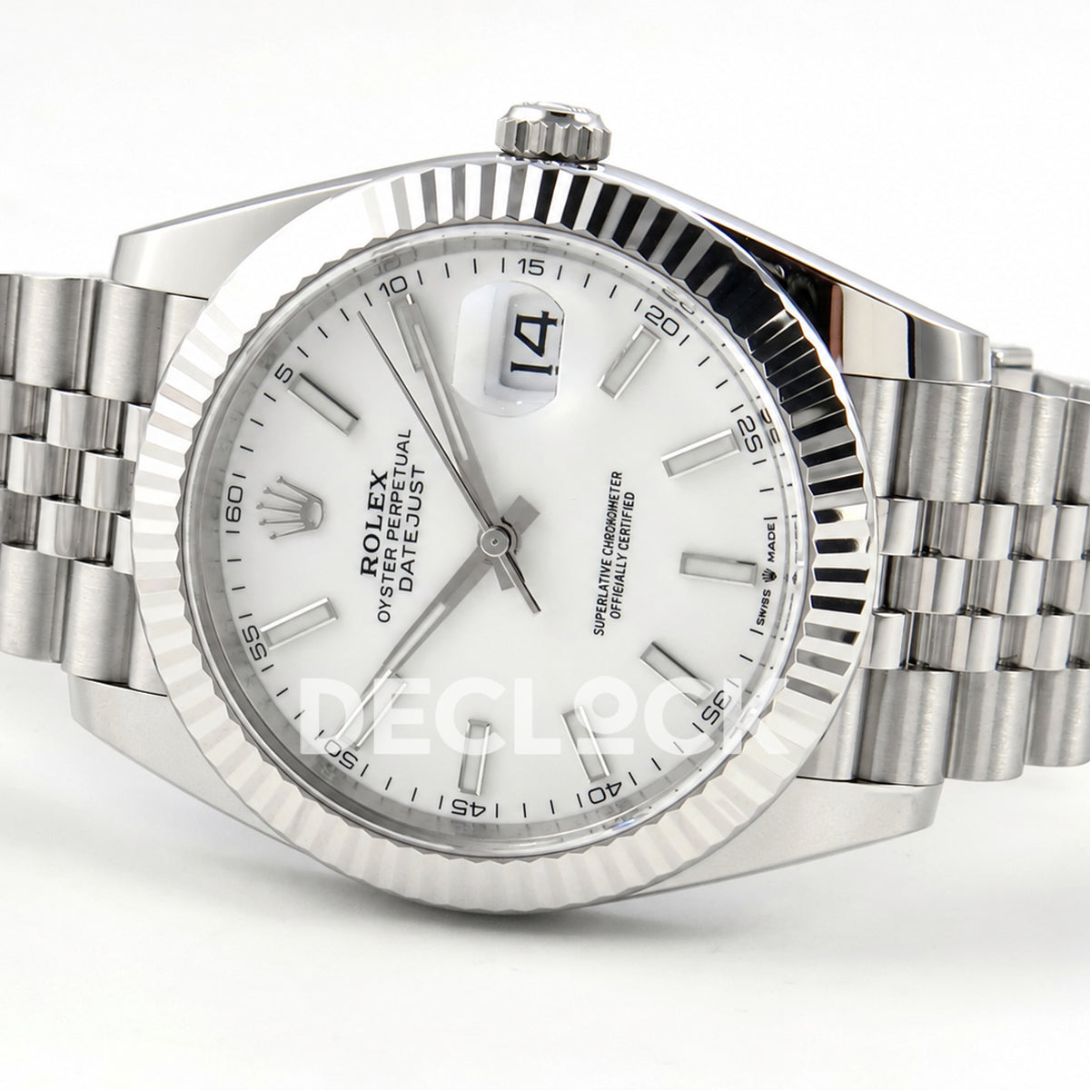 Rolex Datejust 41 126334 White Stick Dial Jubilee Clean Plus JH3235 Free Sprung