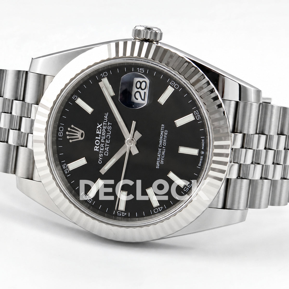 Rolex Datejust 41 126334 Black Stick Dial Jubilee ERF JH3235 Free Sprung