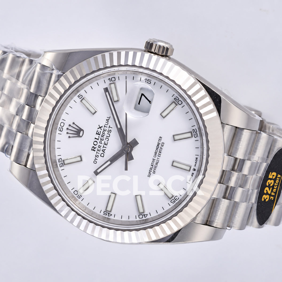 Rolex Datejust 41 126334 White Stick Dial Jubilee JF JH3235 Free Sprung