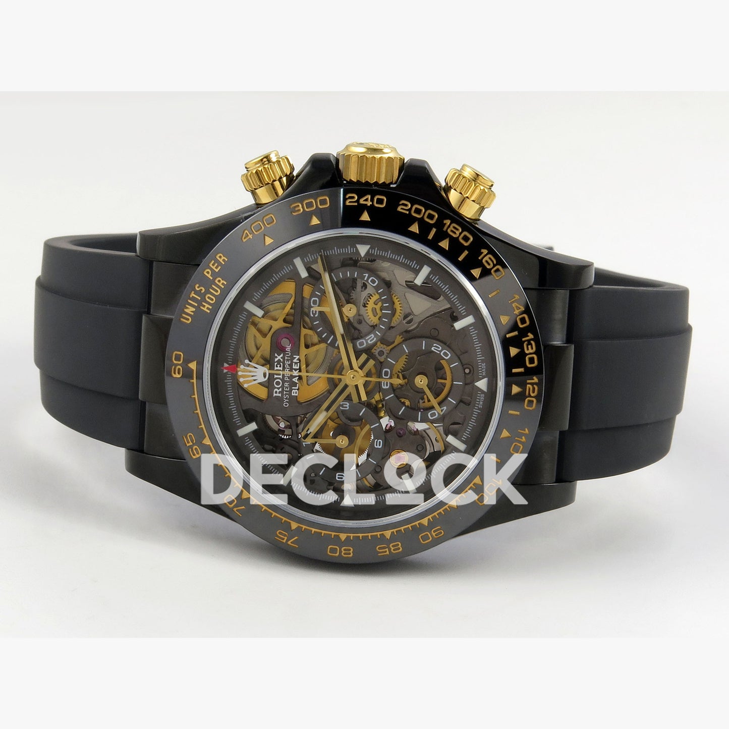 Rolex Daytona Blacken Ceramic Custom PVD SONIC Black Rubber SA4130