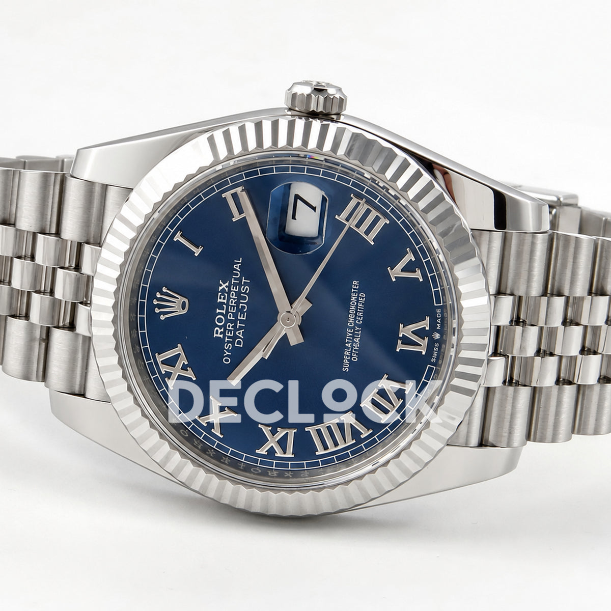 Rolex Datejust 41 126334 Blue Roman Dial Jubilee Clean Plus JH3235 Free Sprung