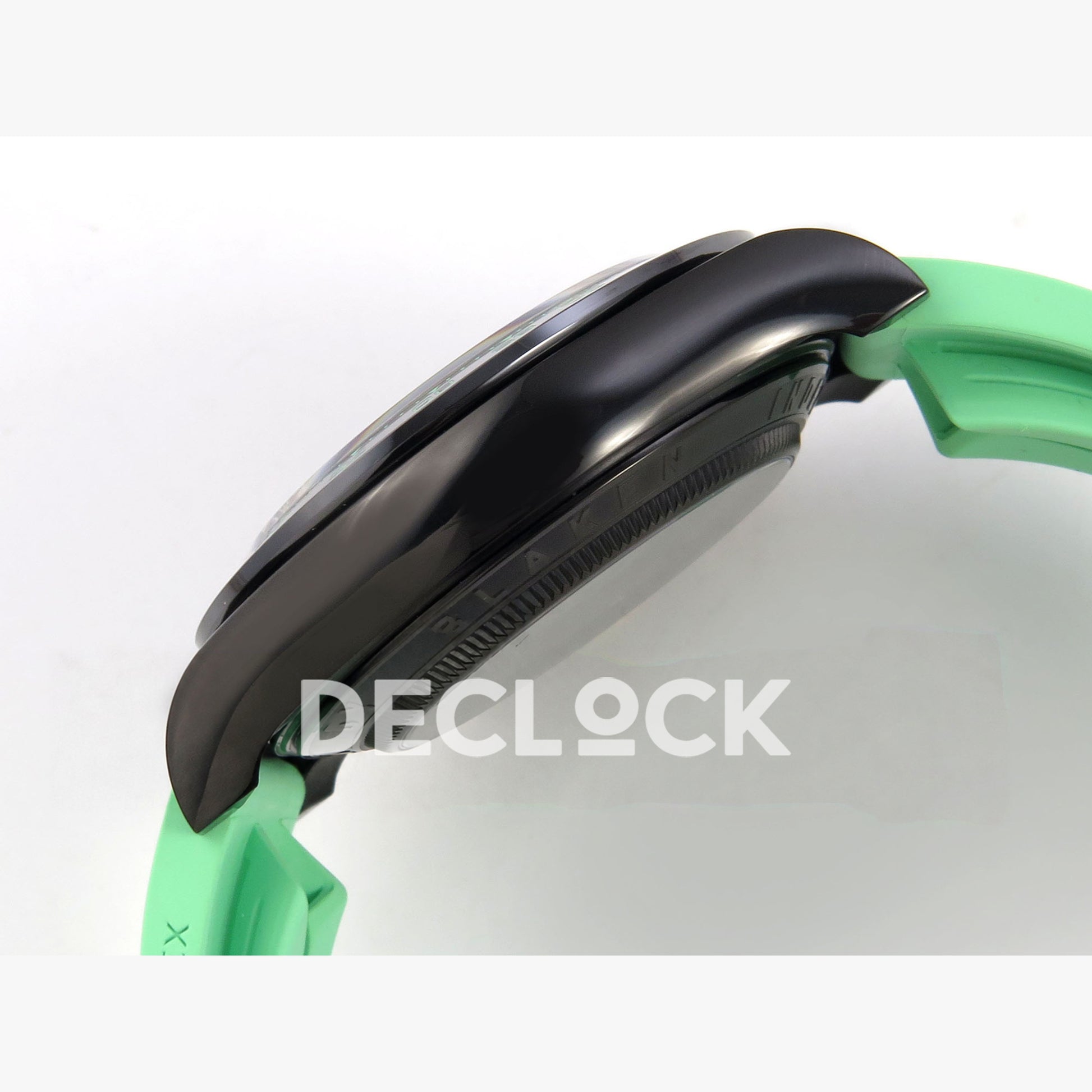 Rolex Daytona Blacken Ceramic Custom PVD SONIC Green Rubber SA4130