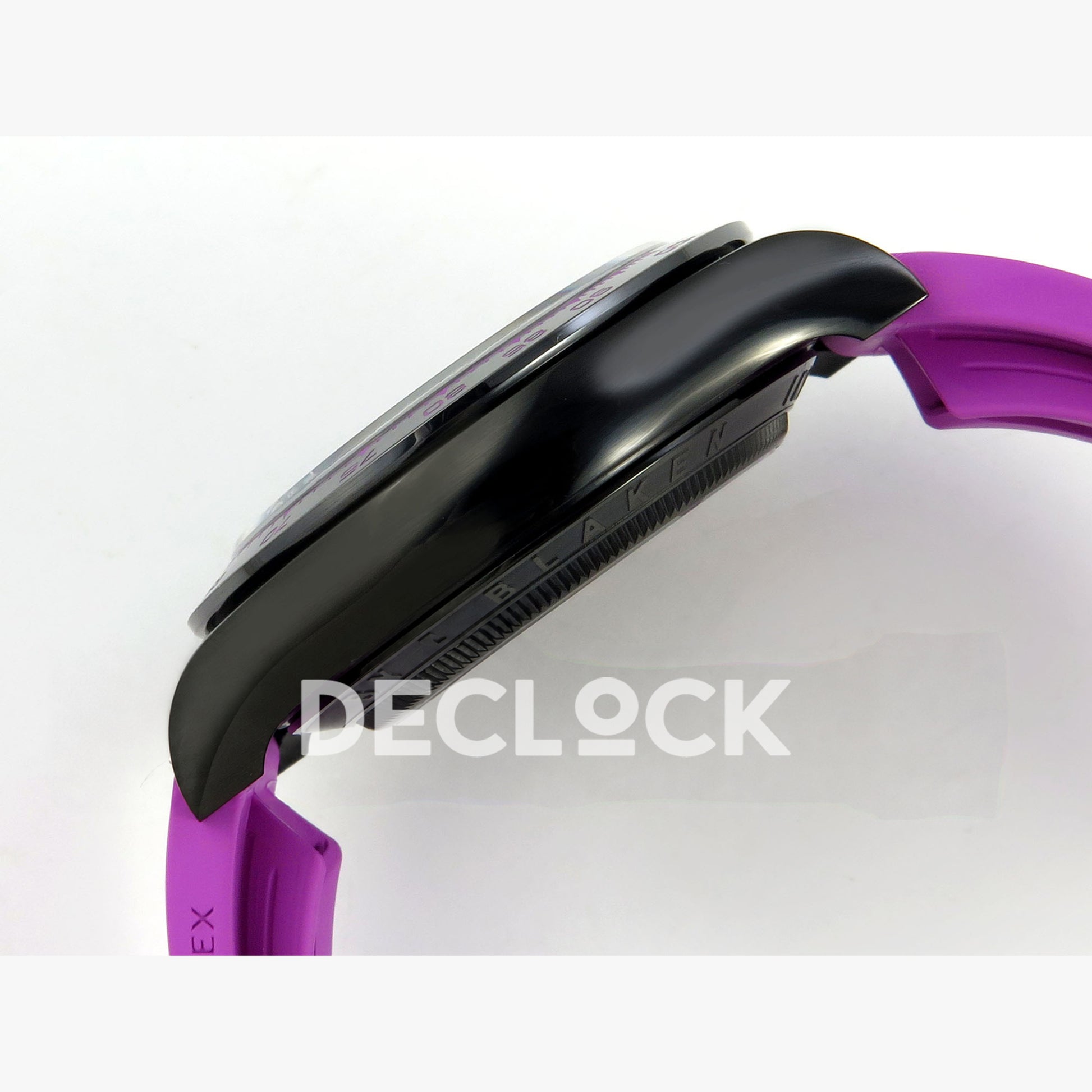 Rolex Daytona Blacken Ceramic Custom PVD SONIC Purple Rubber SA4130