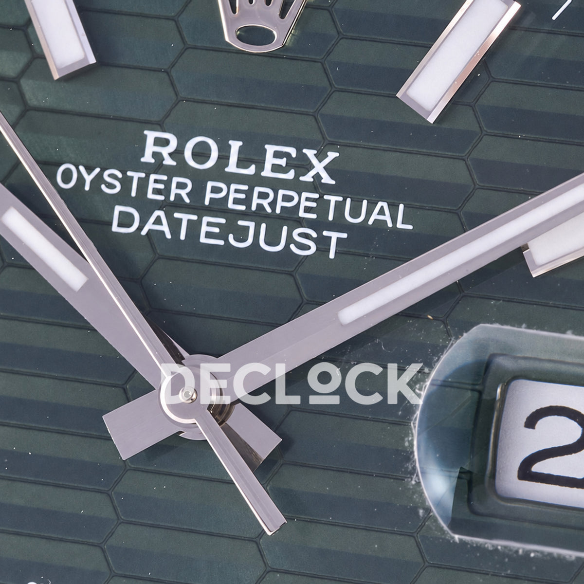 Rolex Datejust 41 126334 Green Textured Stick Dial Jubilee JF JH3235 Free Sprung