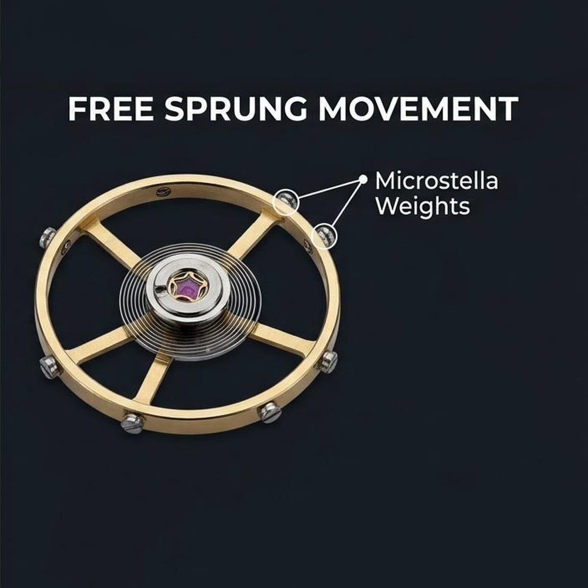Free Sprung balance mechanism