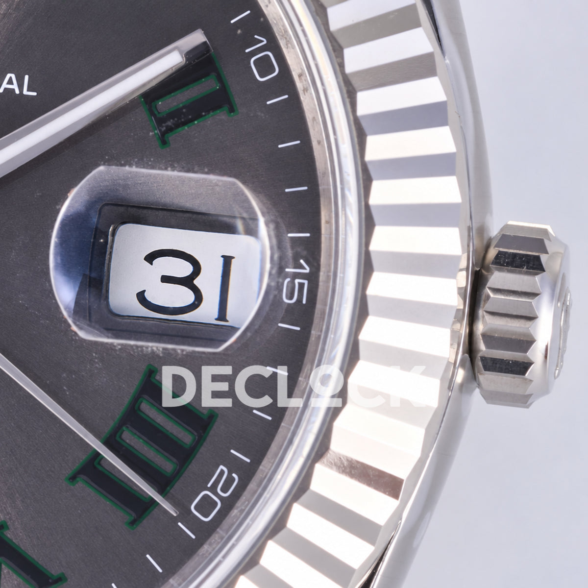 Rolex Datejust 41 126334 Wimbledon Grey Green Roman Dial Jubilee JF JH3235 Free Sprung
