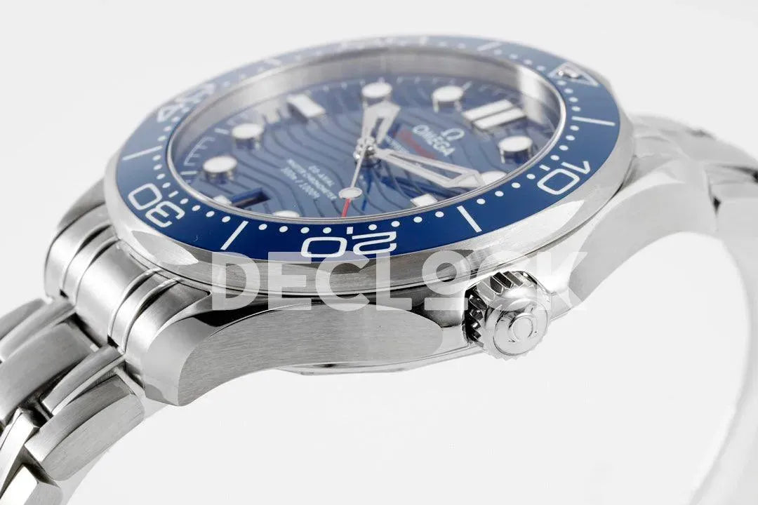 Seamaster Diver 300M SS Blue Ceramic Bezel Blue Dial on SS Bracelet